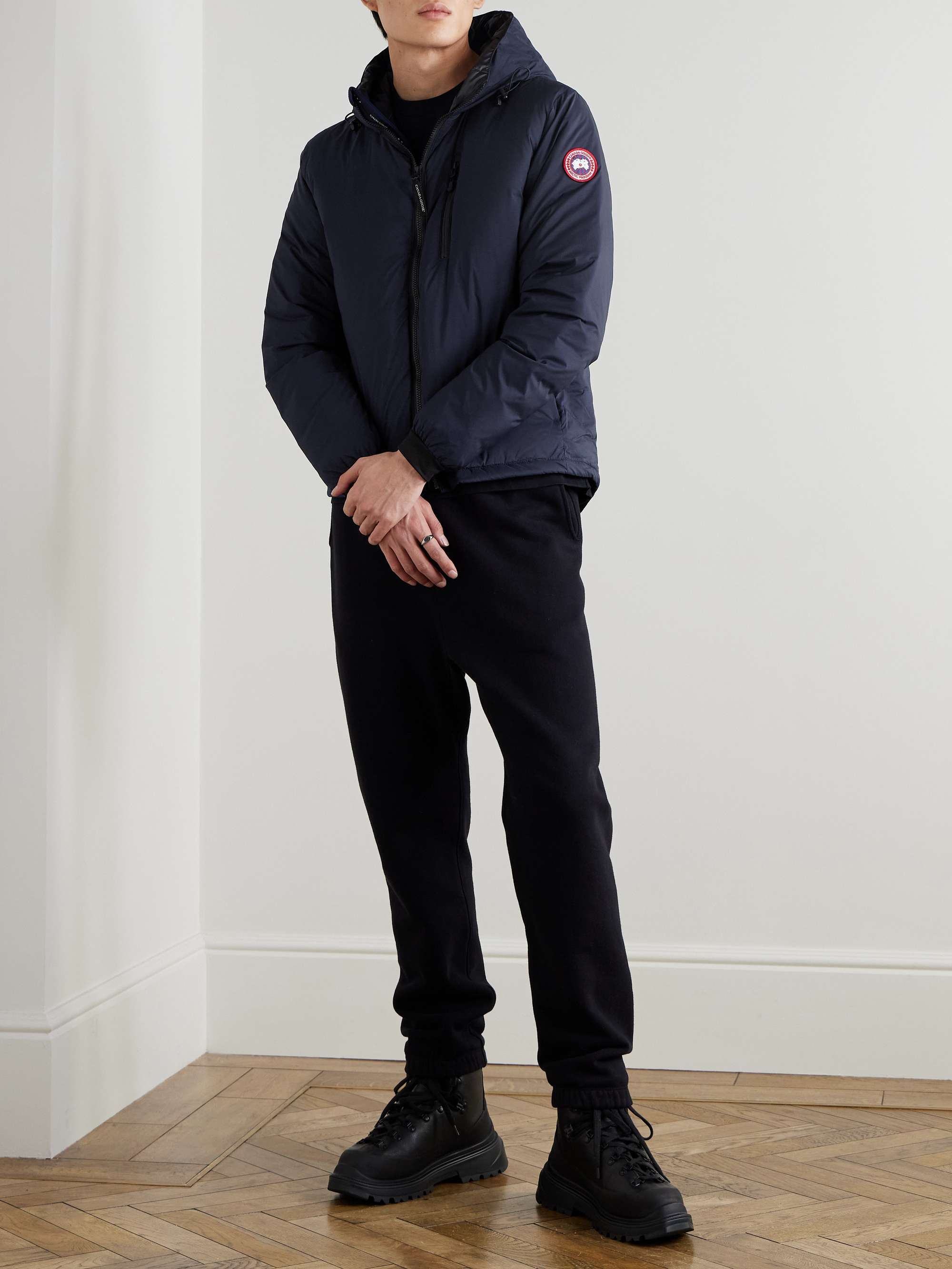 Lodge Slim-Fit Nylon-Ripstop Hooded Down Jacket view