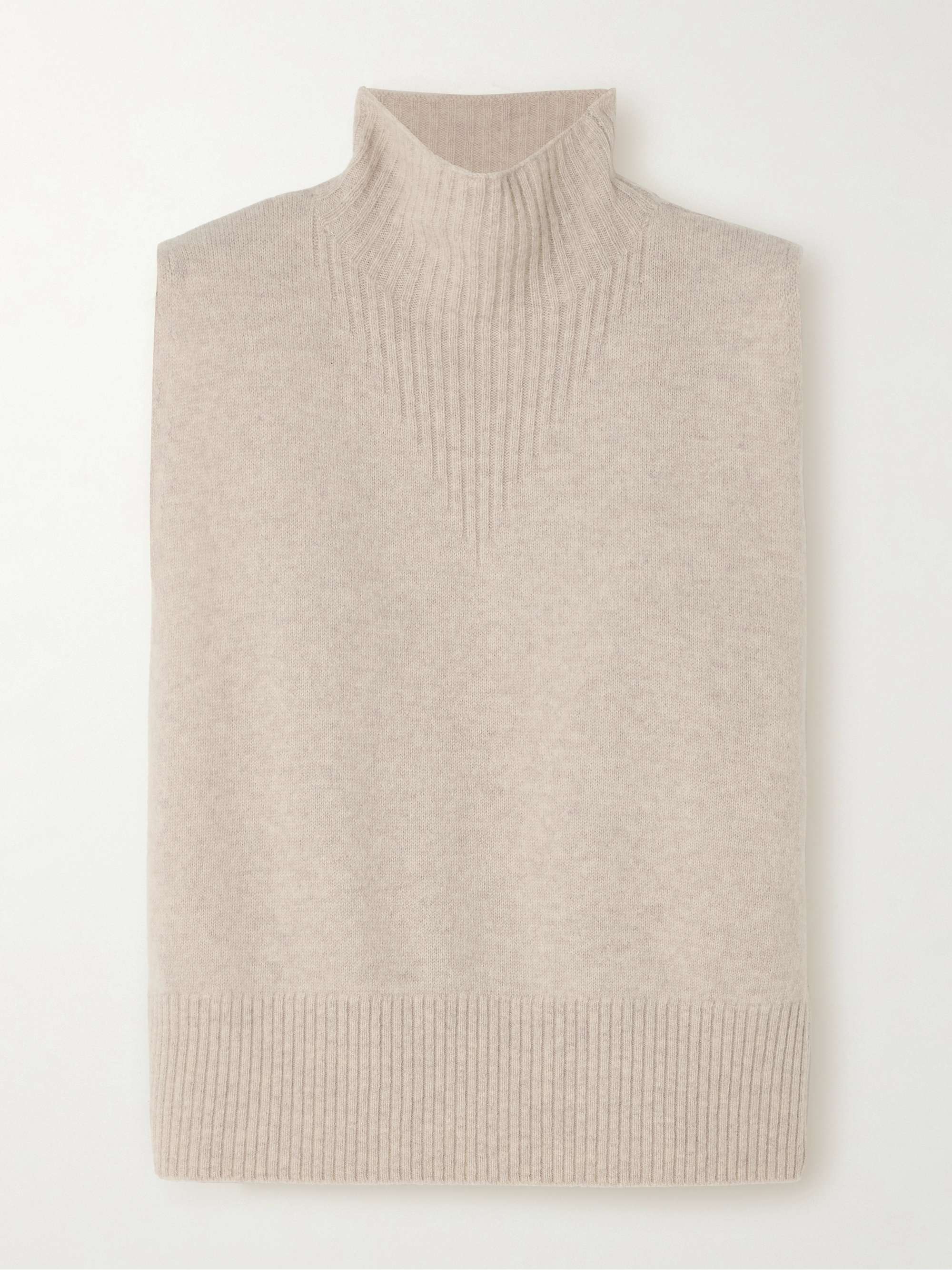 Geilo ribbed merino wool turtleneck vest view