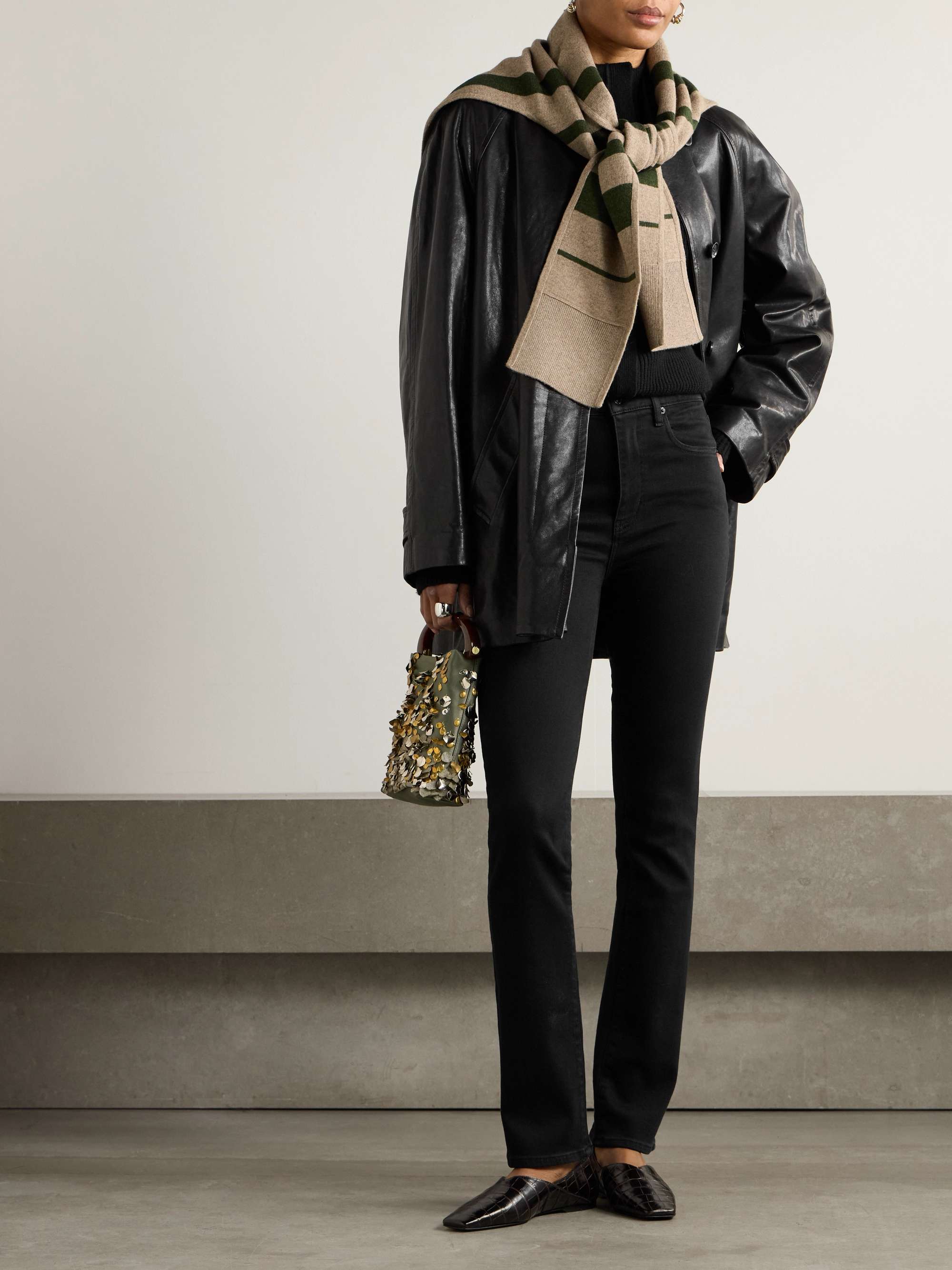 Pencil Super stretch mid-rise skinny jeans view