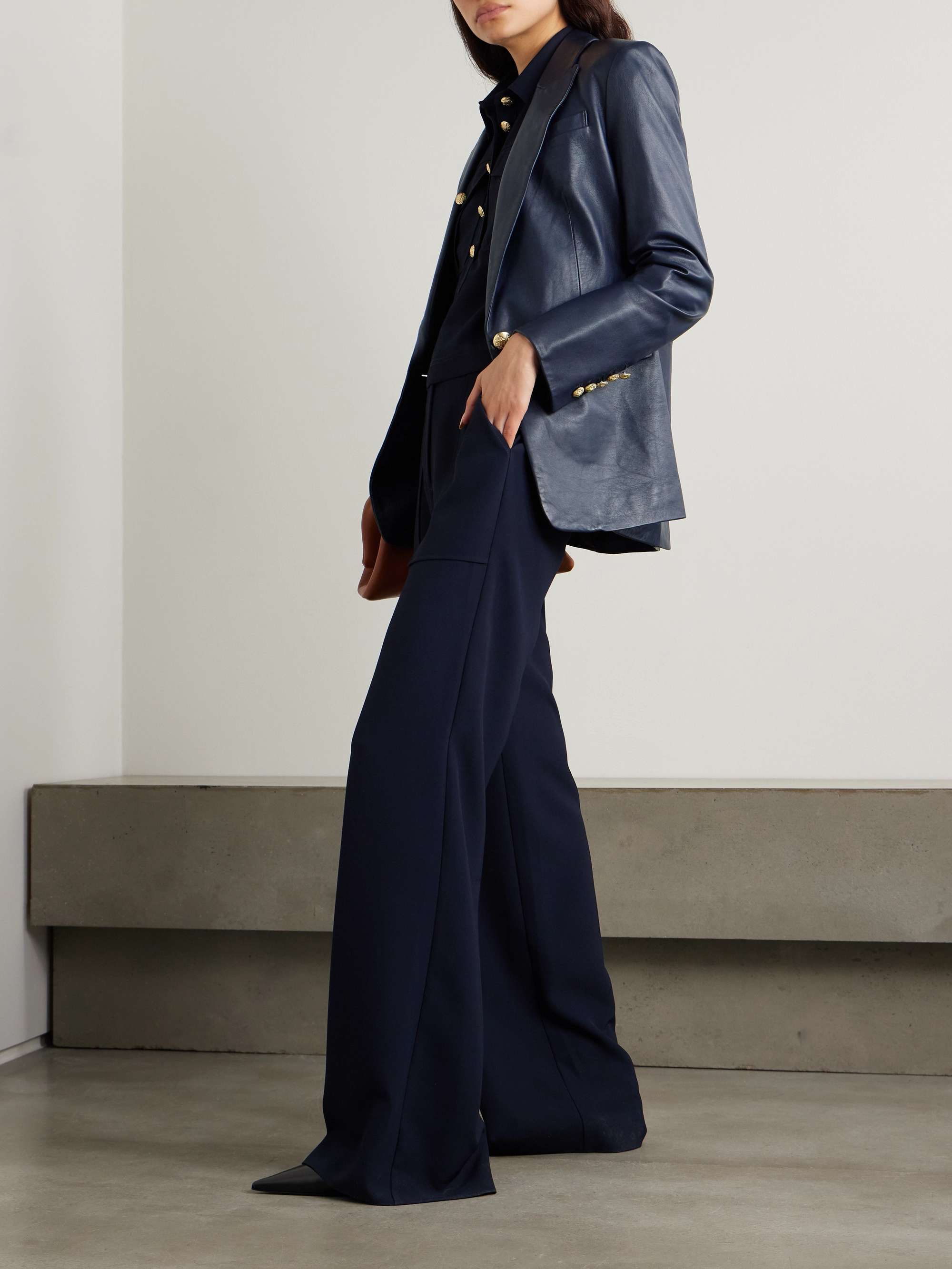Vega leather blazer view