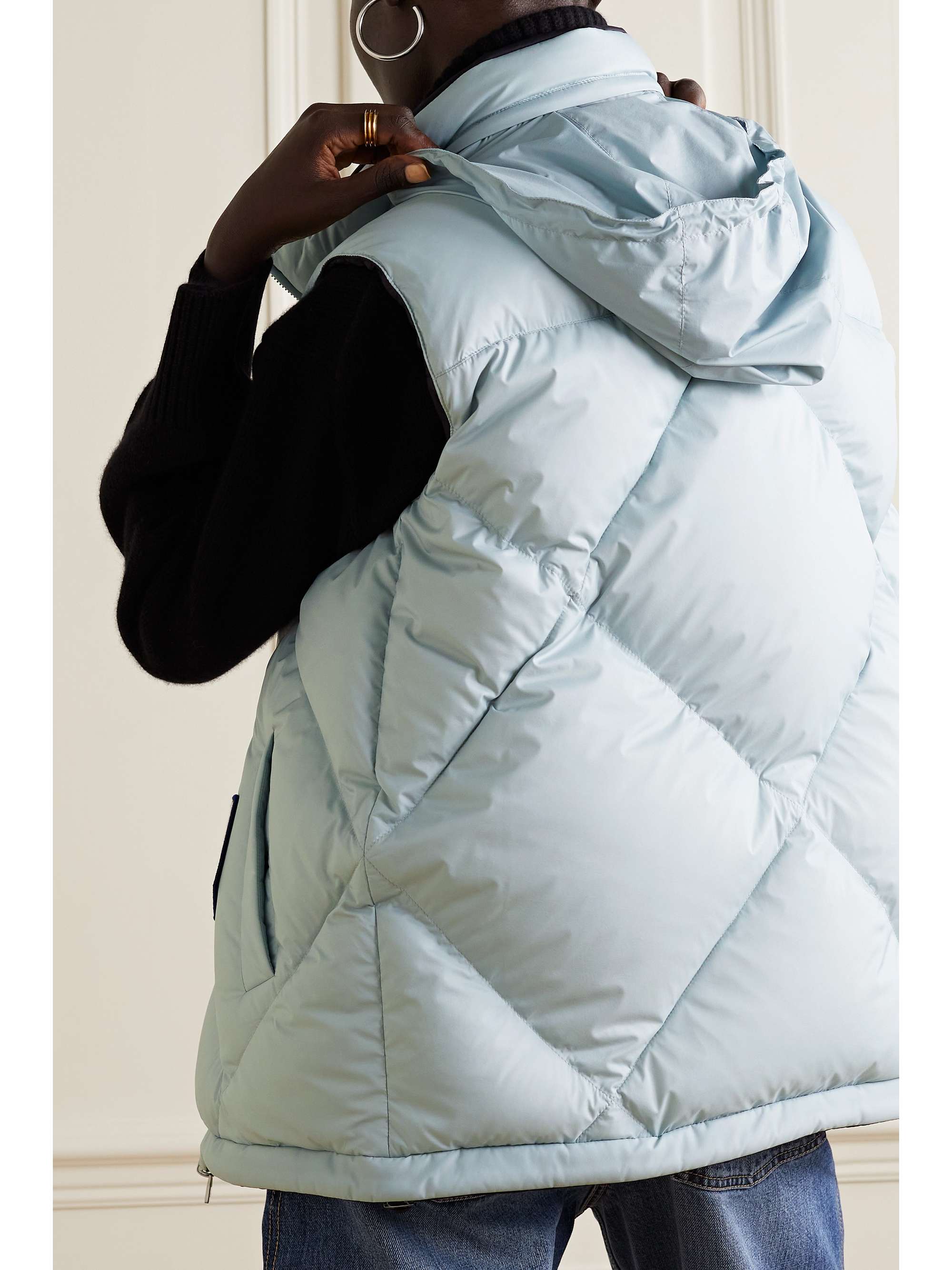 Silas reversible hooded quilted shell down gilet view