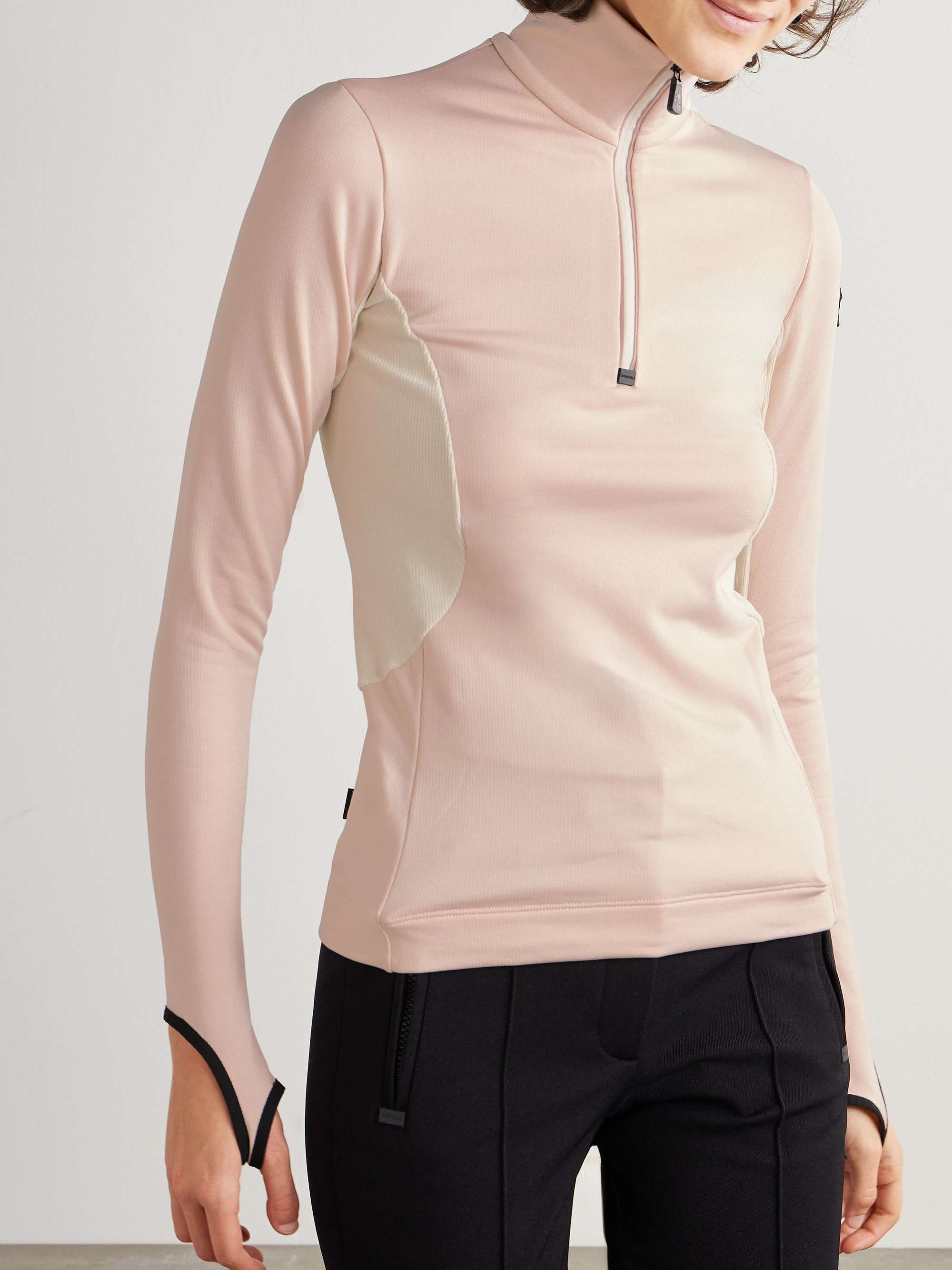 Color-block stretch-jersey base layer view