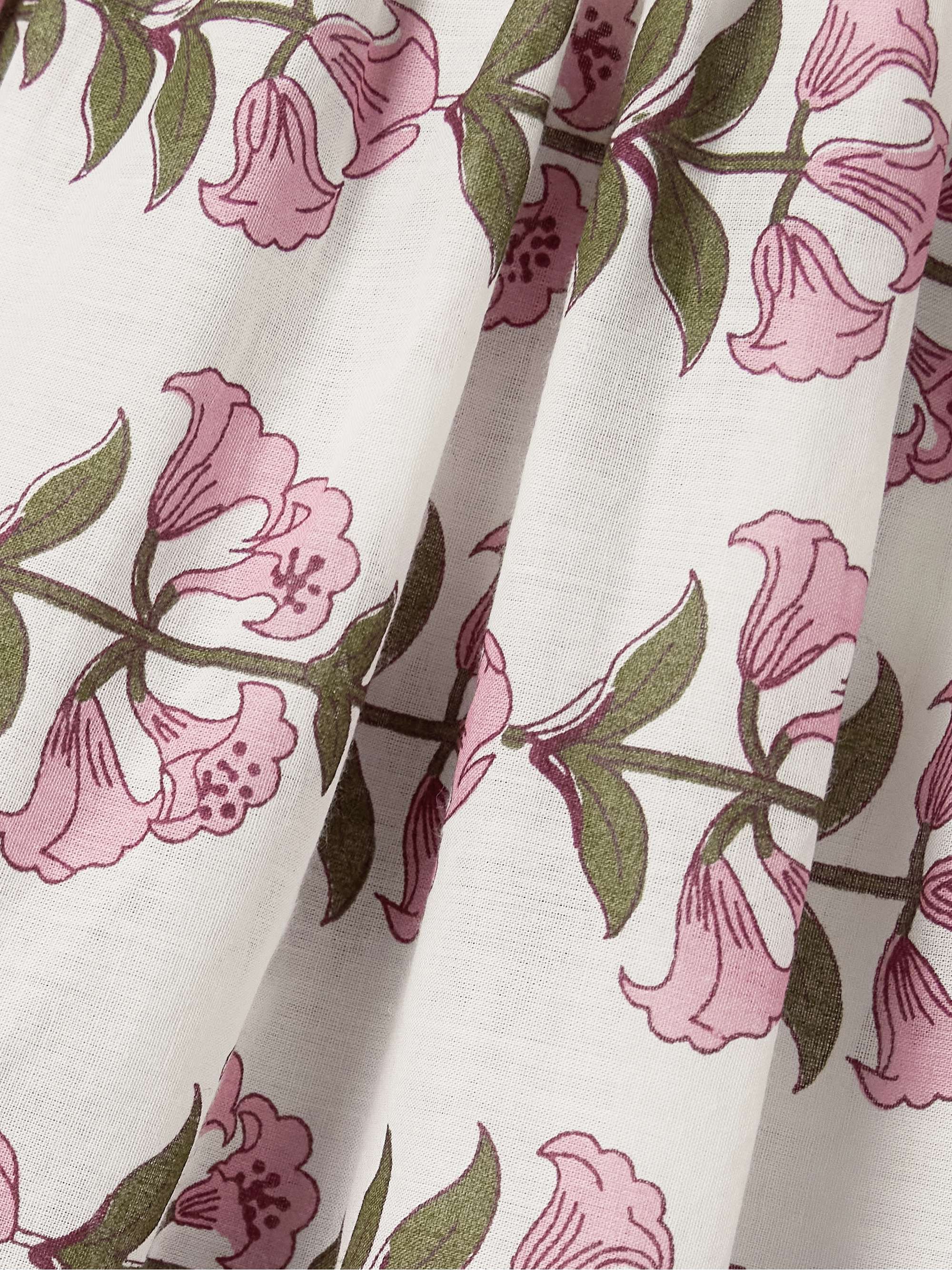 Silvie gathered floral-print cotton-voile mini dress view