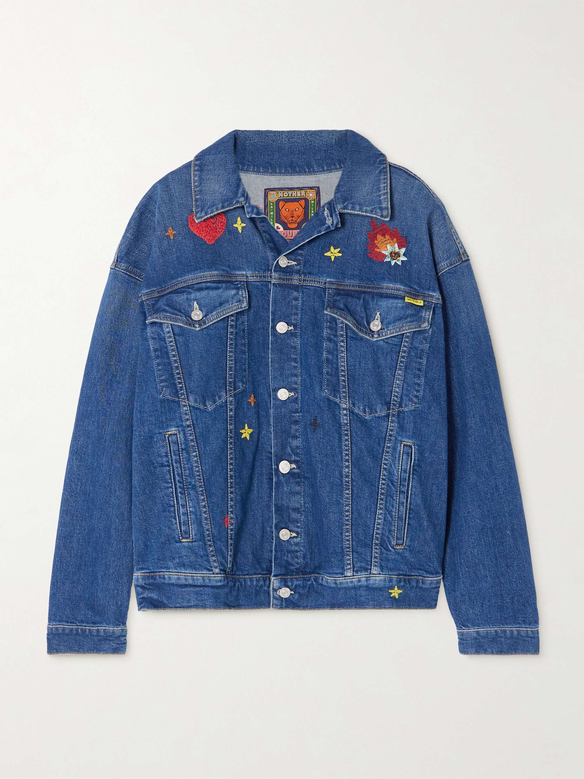 + La DoubleJ The Drop It Drifter embroidered denim jacket view