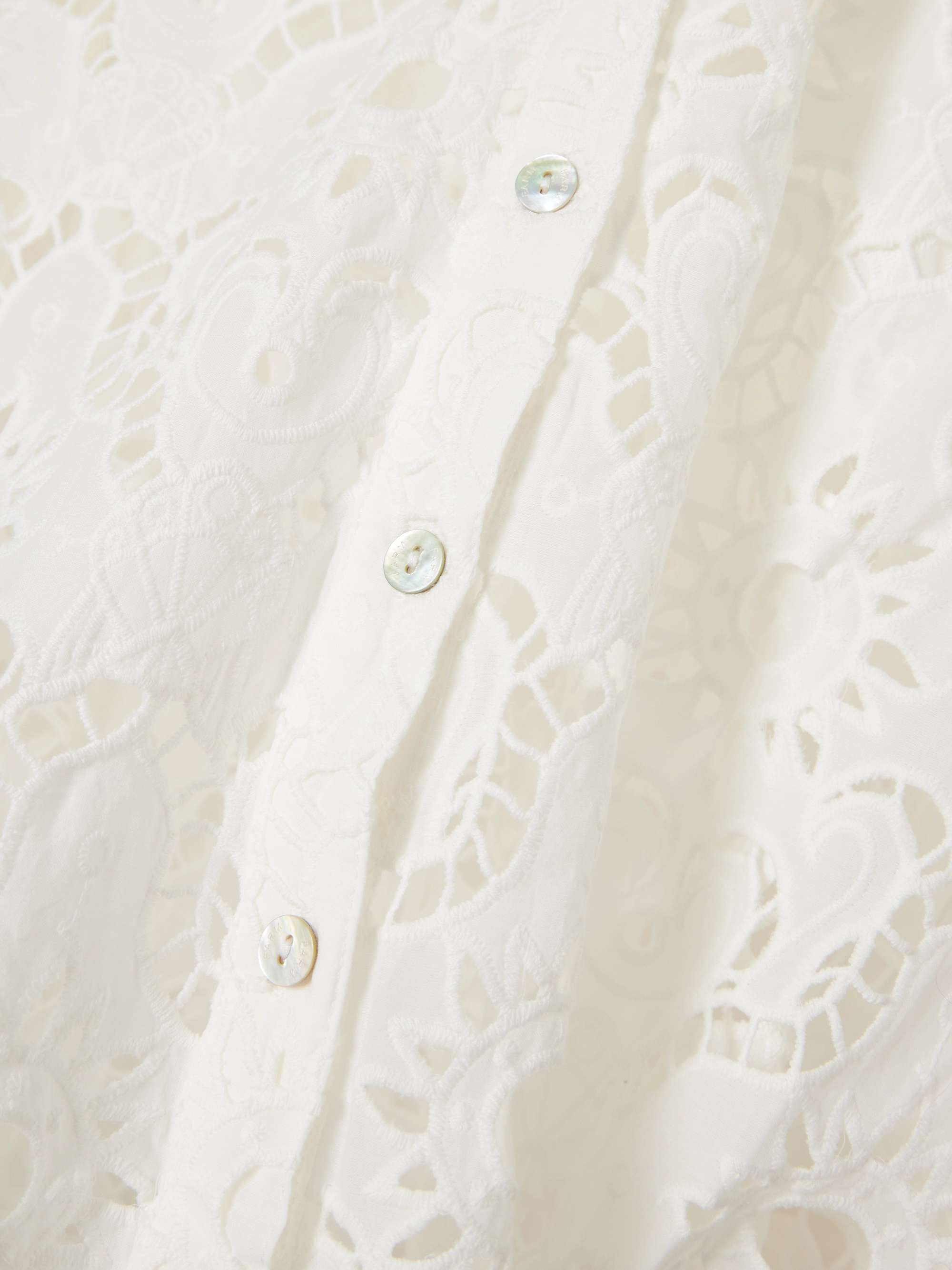 Broderie anglaise cotton shirt view