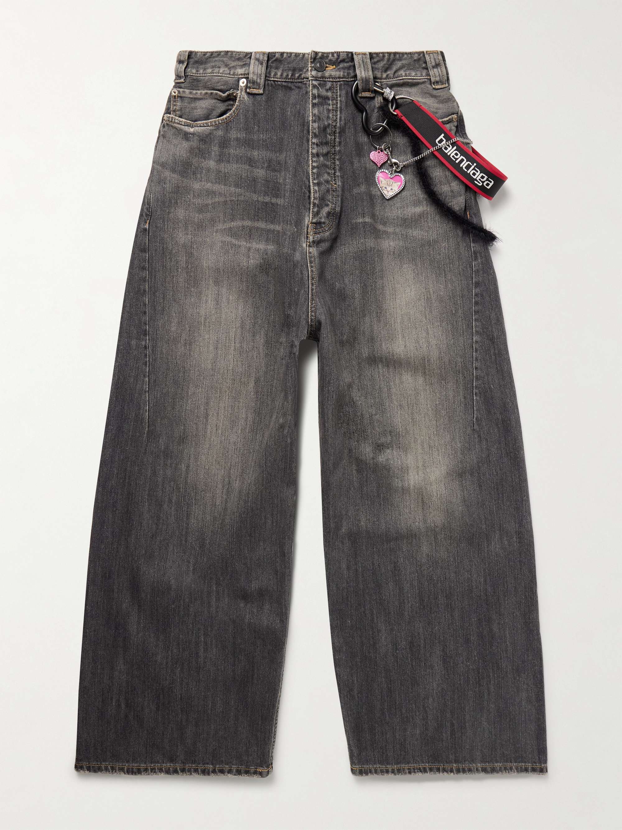 Wide-Leg Embellished Jeans view