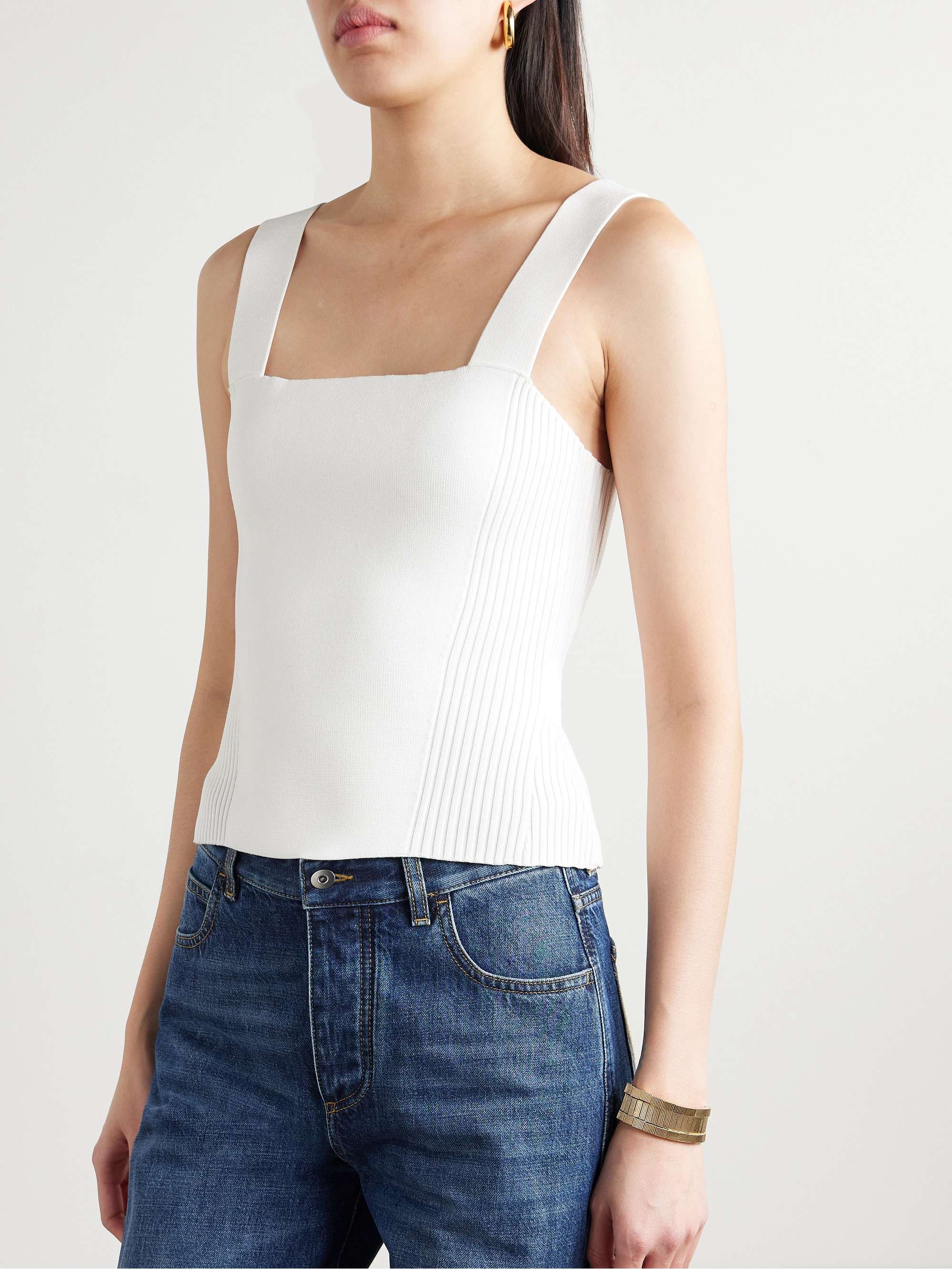 Stretch-knit tank view