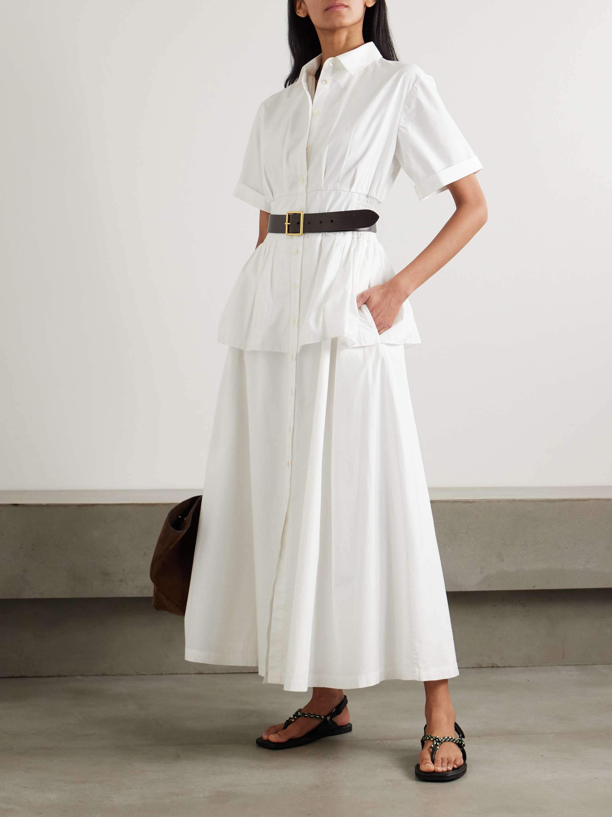 Boogie Woogie Bugle Boy cotton-poplin maxi shirt dress view