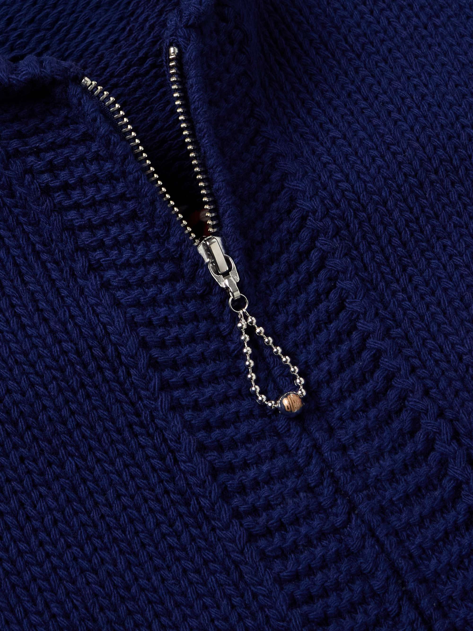 Diamond Corral Shawl-Collar Merino Wool-Jacquard Cardigan view