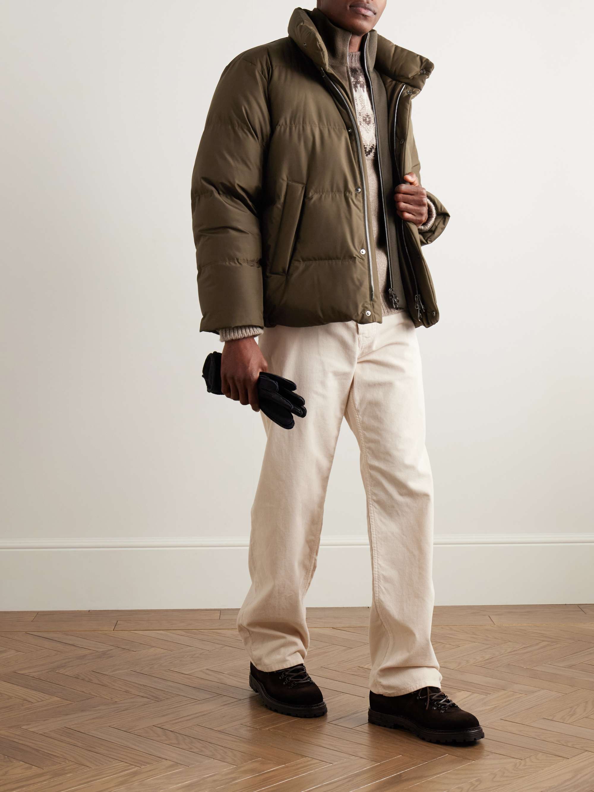 Lucio Quilted Storm System® Silk Jacket view