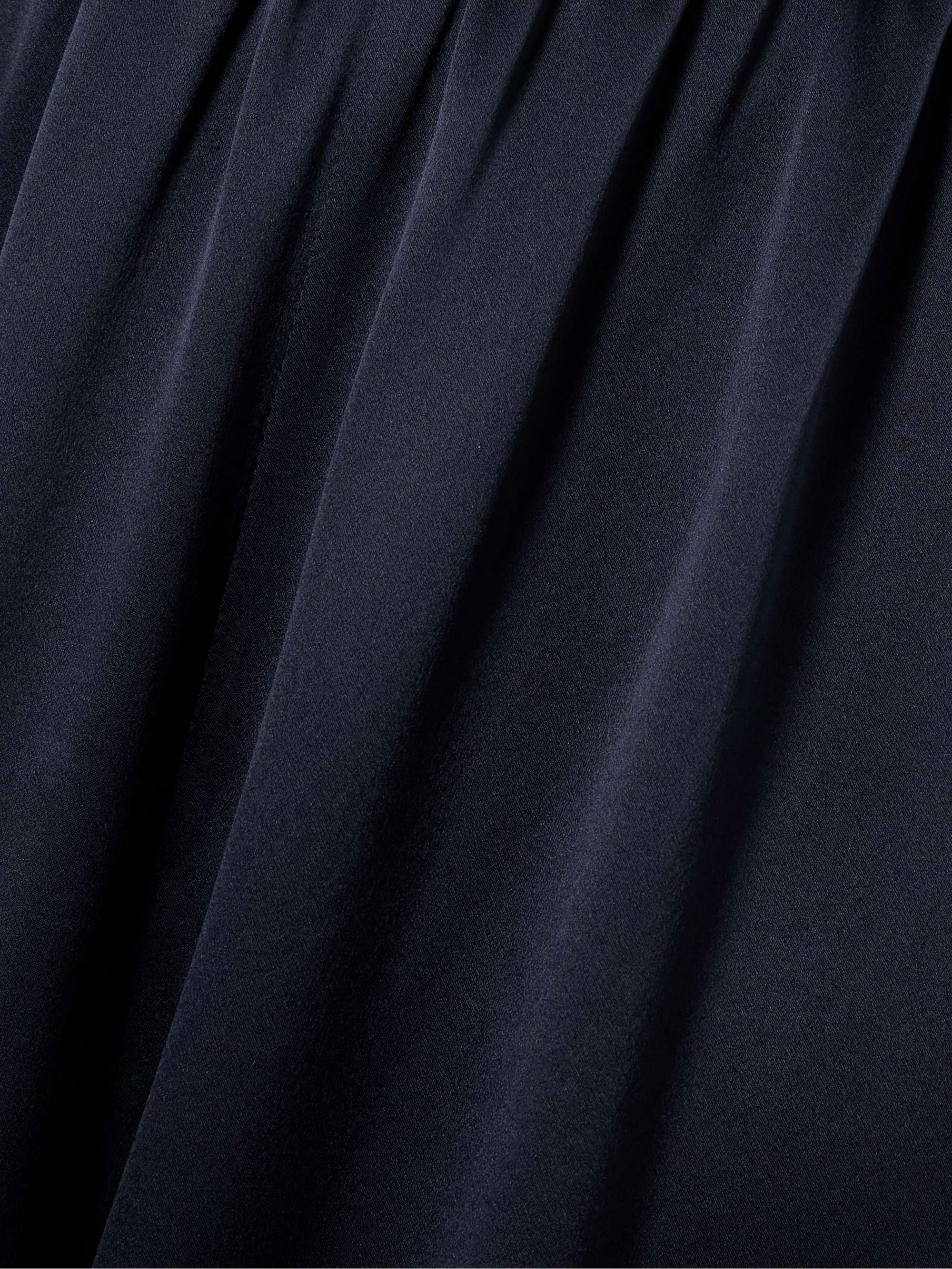 Lavon fringed silk wide-leg pants view