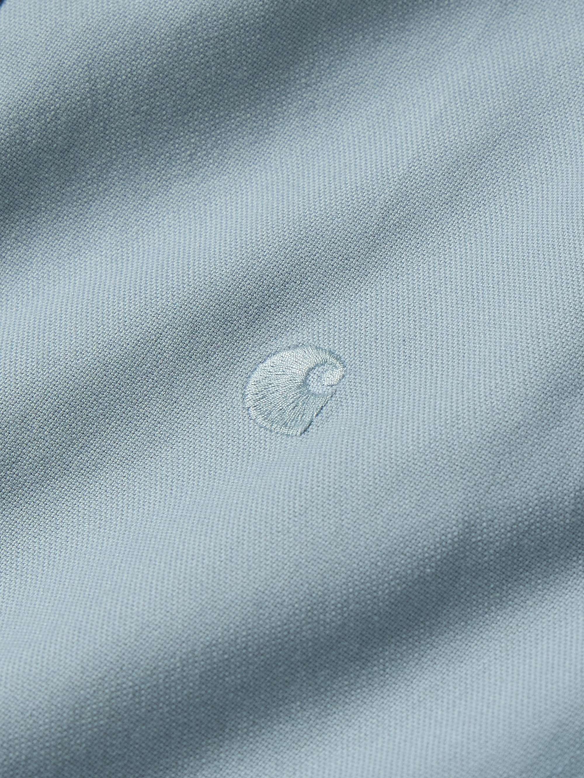 Bolton Button-Down Collar Logo-Embroidered Cotton Oxford Shirt view