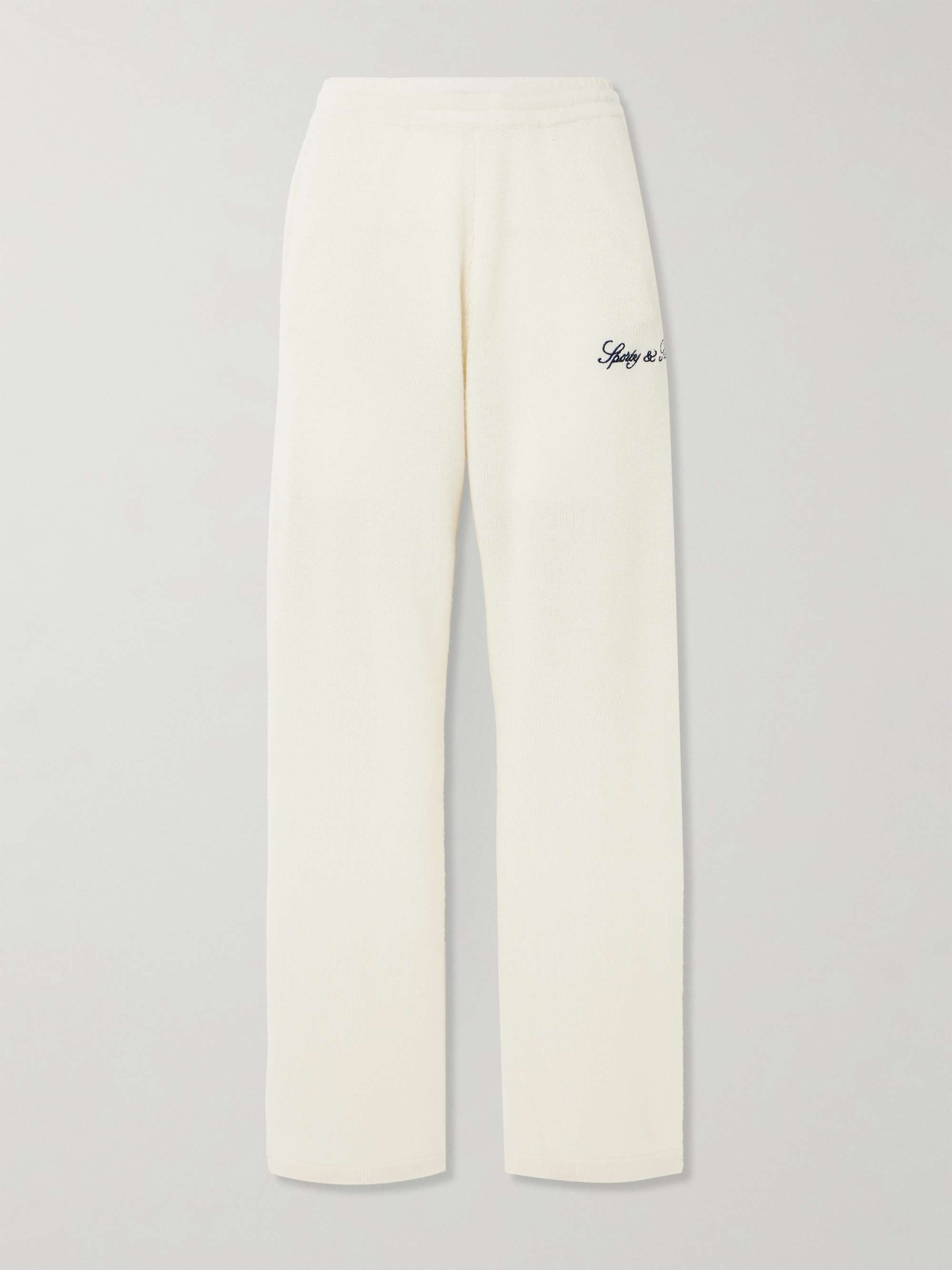 Vendome cashmere and wool-blend track pants view