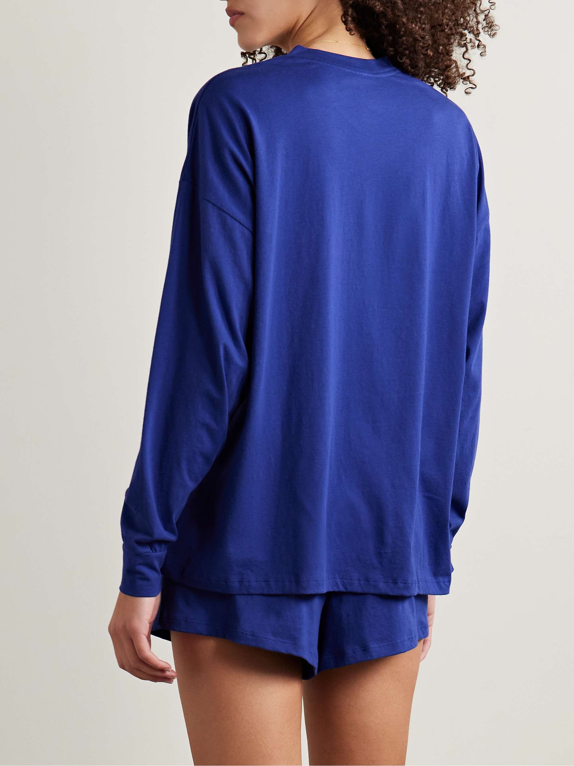 Catalina organic Pima cotton-jersey pajama set view