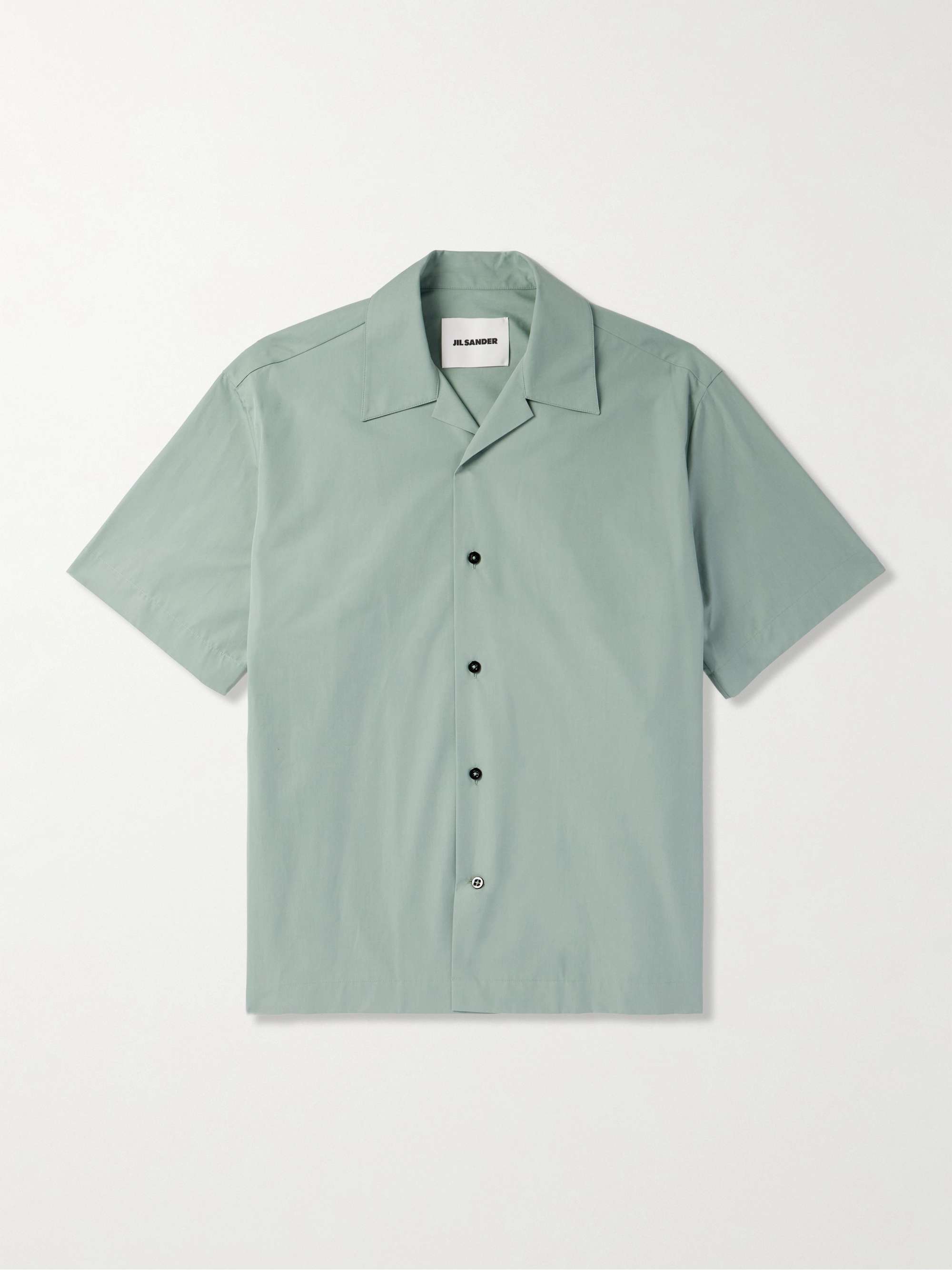 Camp-Collar Organic Cotton-Poplin Shirt view