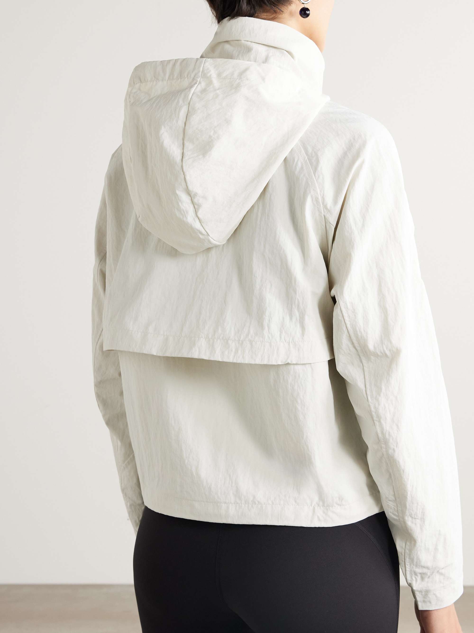 Always Effortless cropped hooded shell jacket view