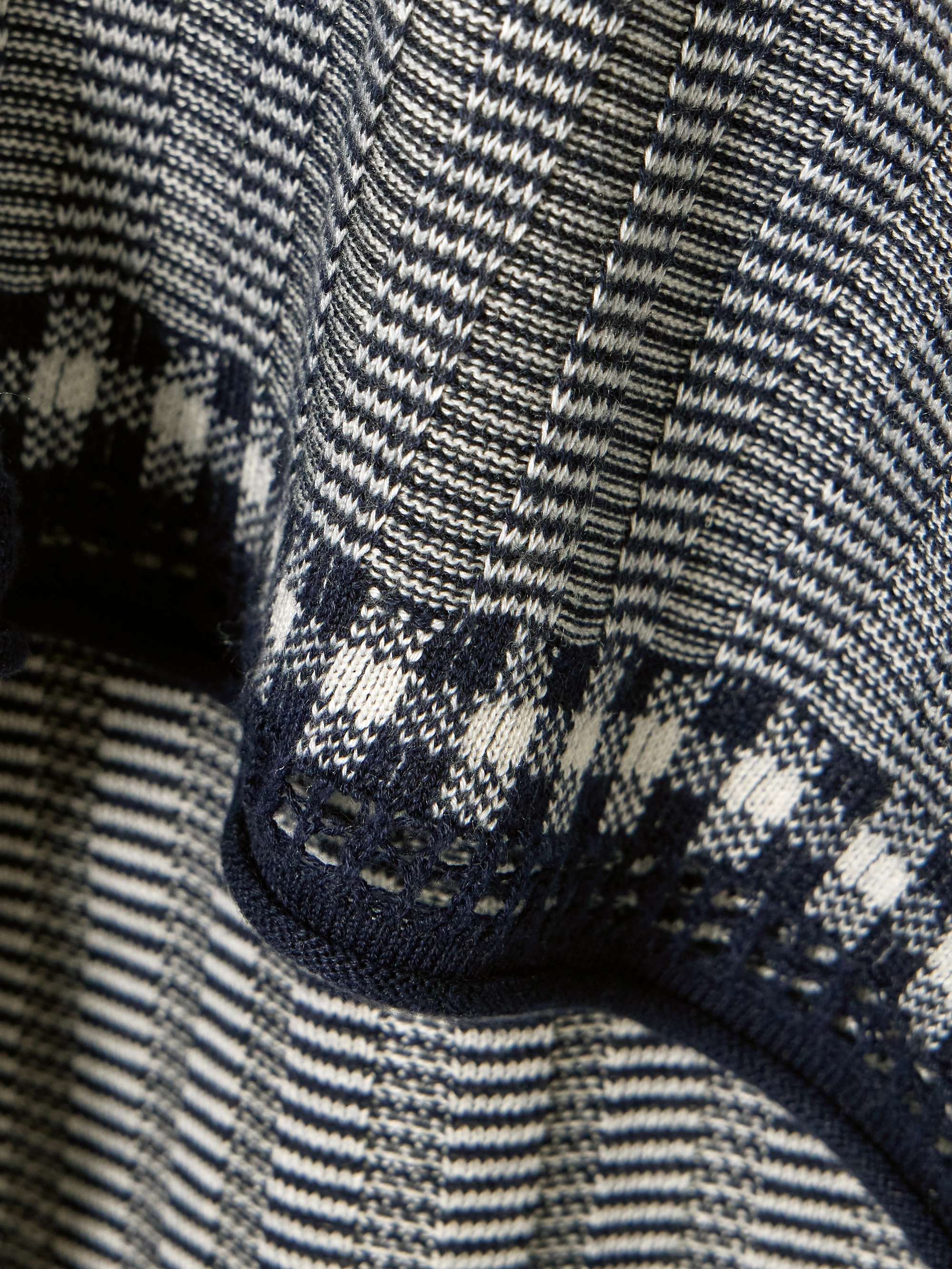 Striped silk and linen-blend mini dress view