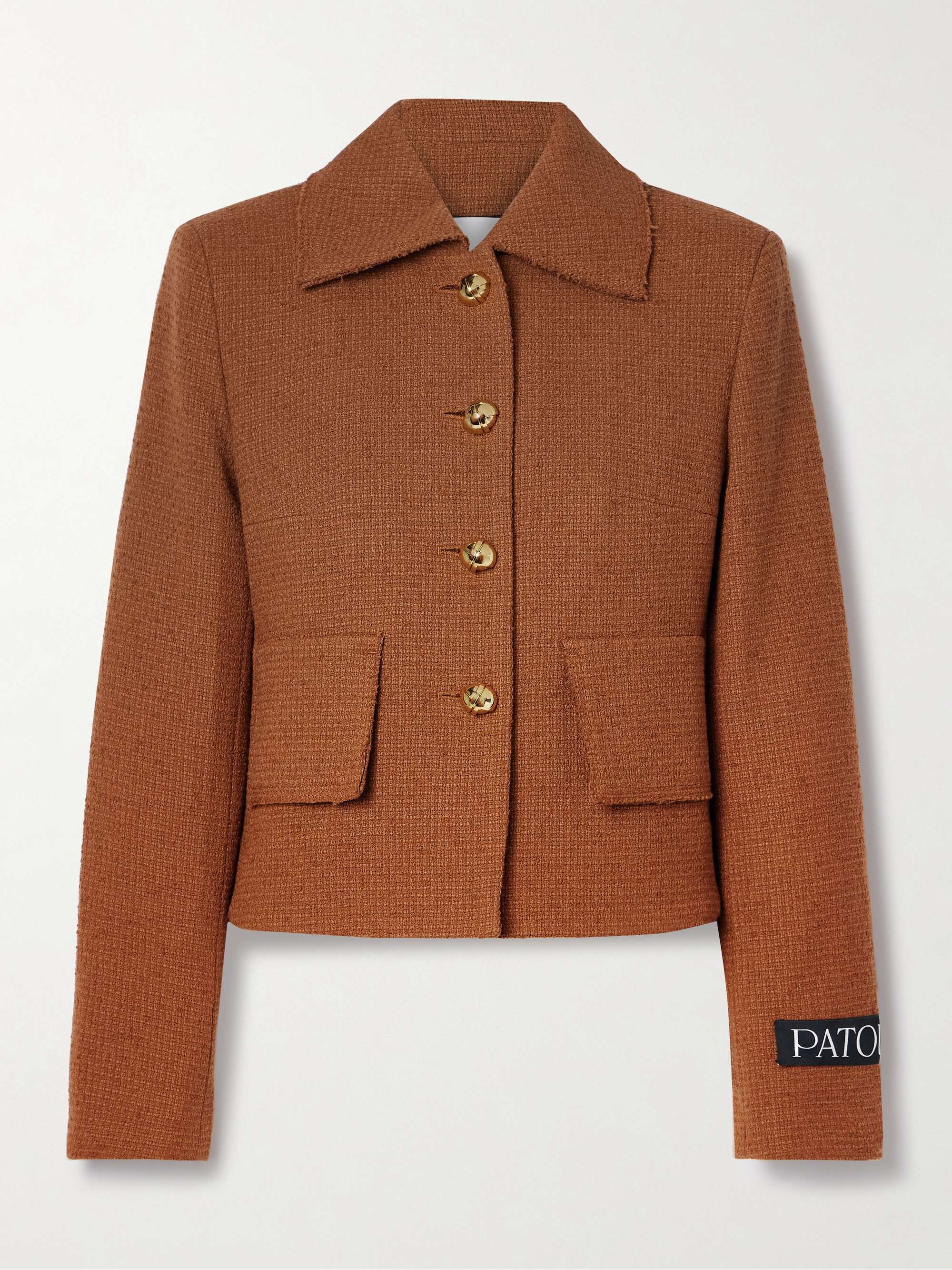 Wool-blend tweed jacket view