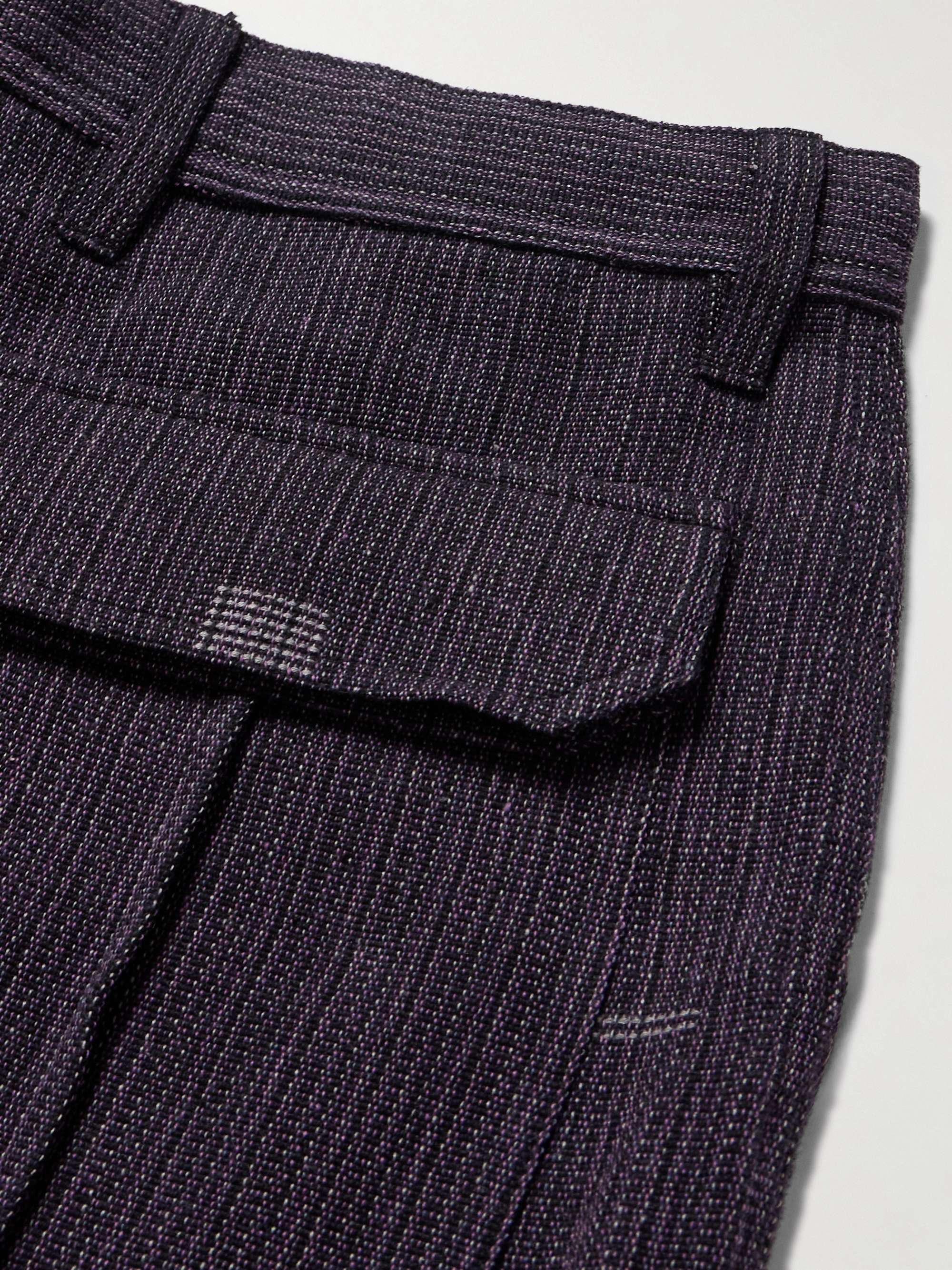 Ally Wide-Leg Cotton-Jacquard Trousers view