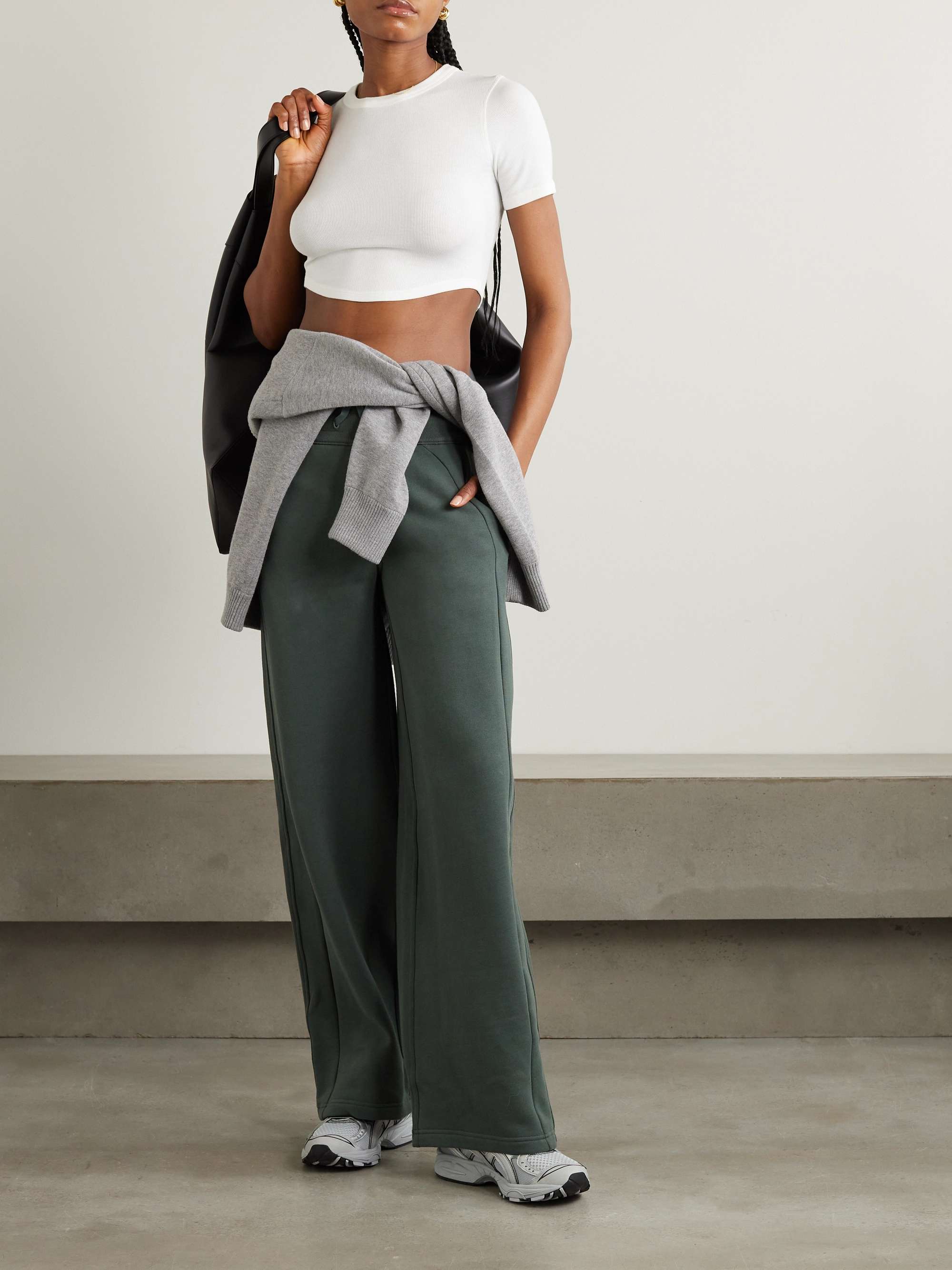 Hold Tight cropped stretch LENZING™ modal-jersey T-shirt view