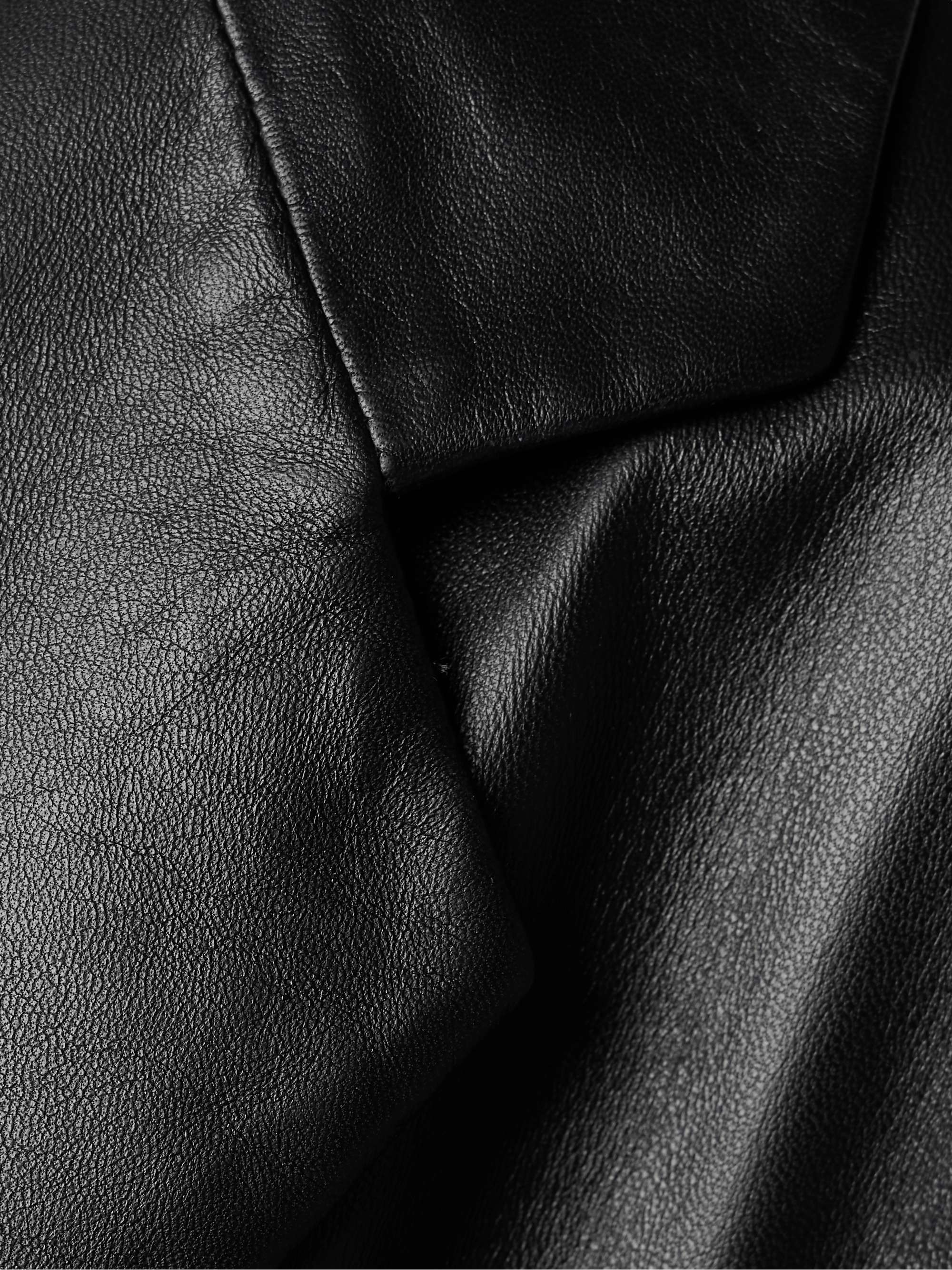 Babil leather trench coat view