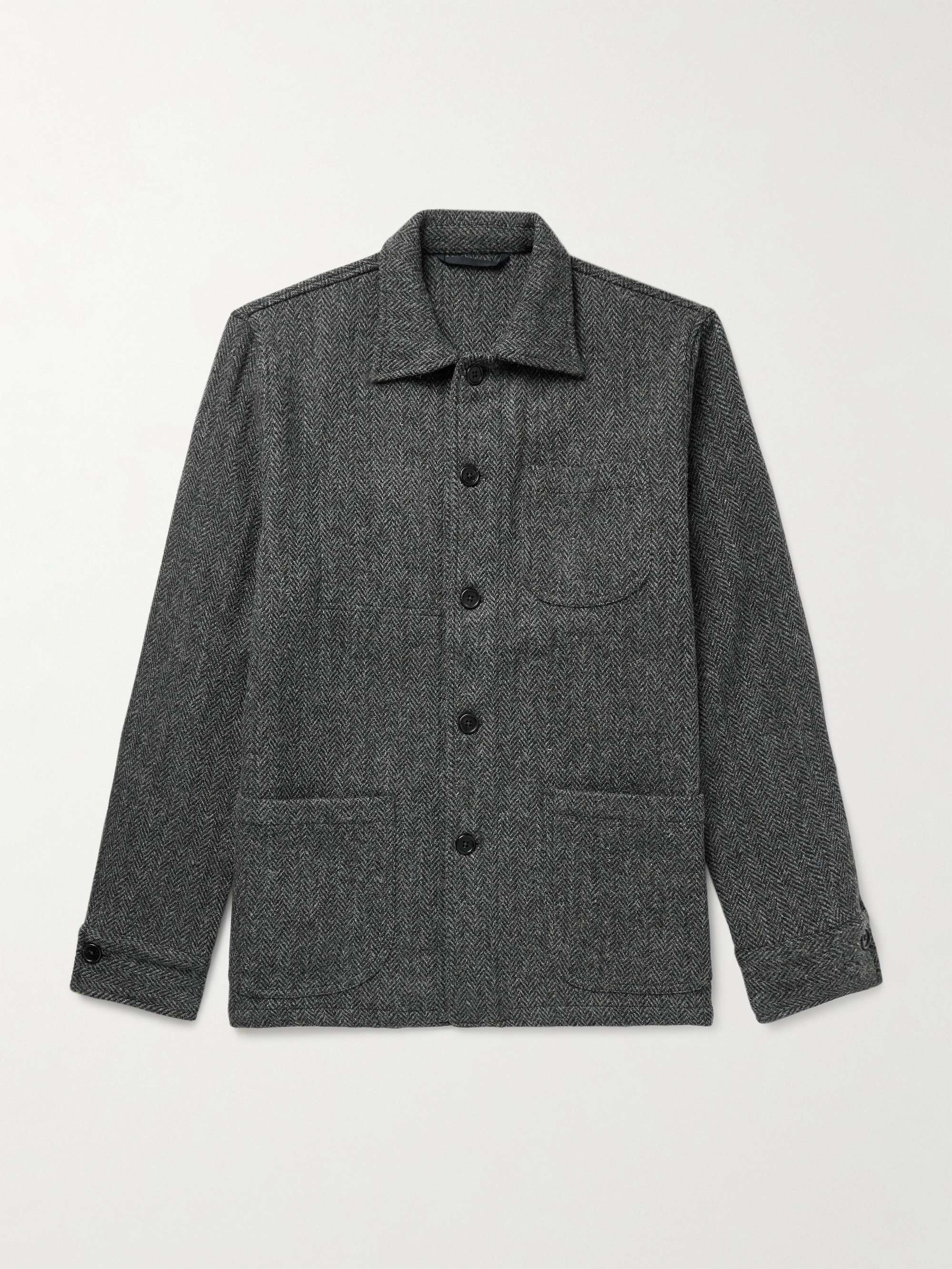 Herringbone Harris Tweed Chore Jacket view