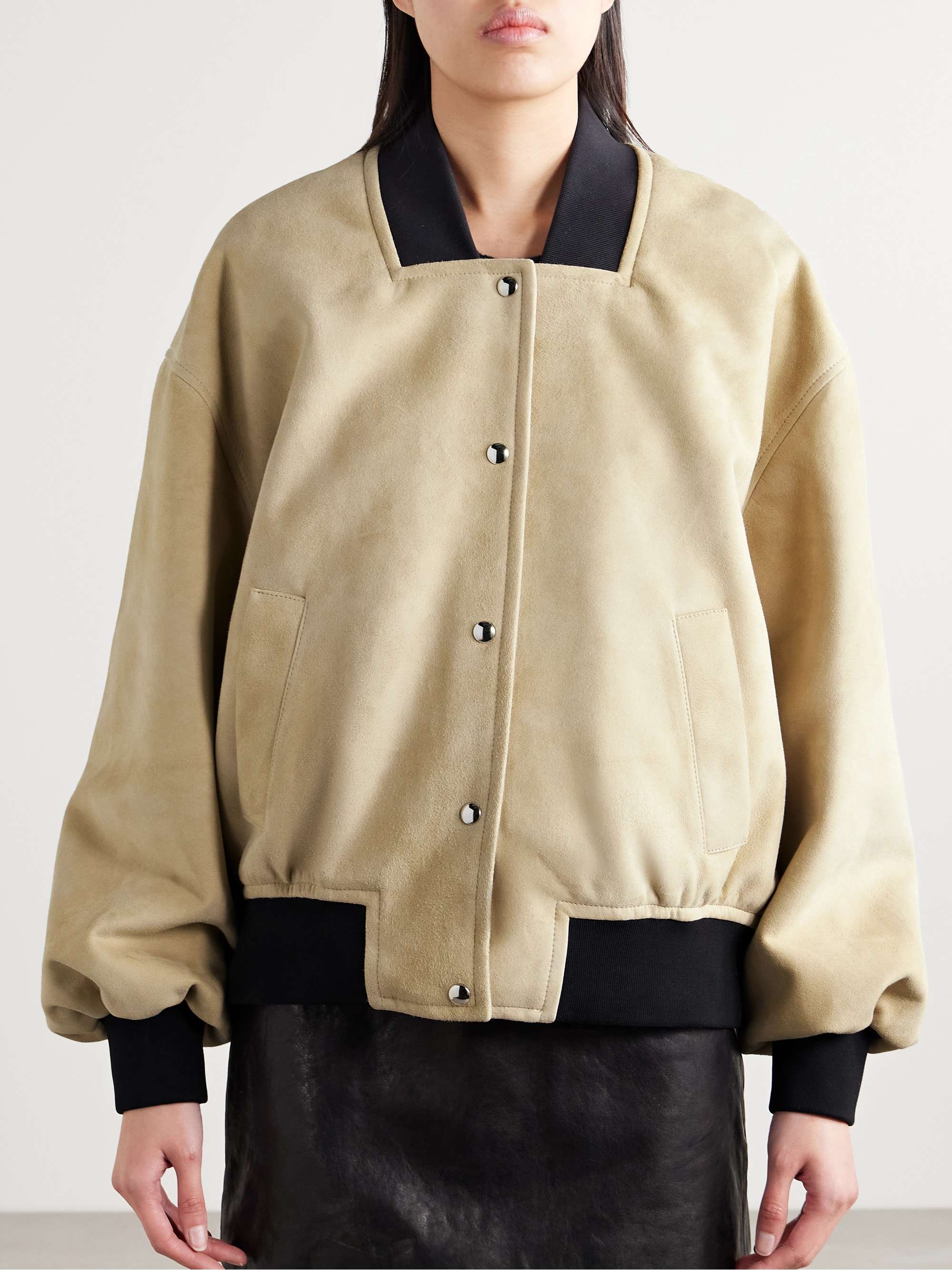 Spence suede bomber jacket view