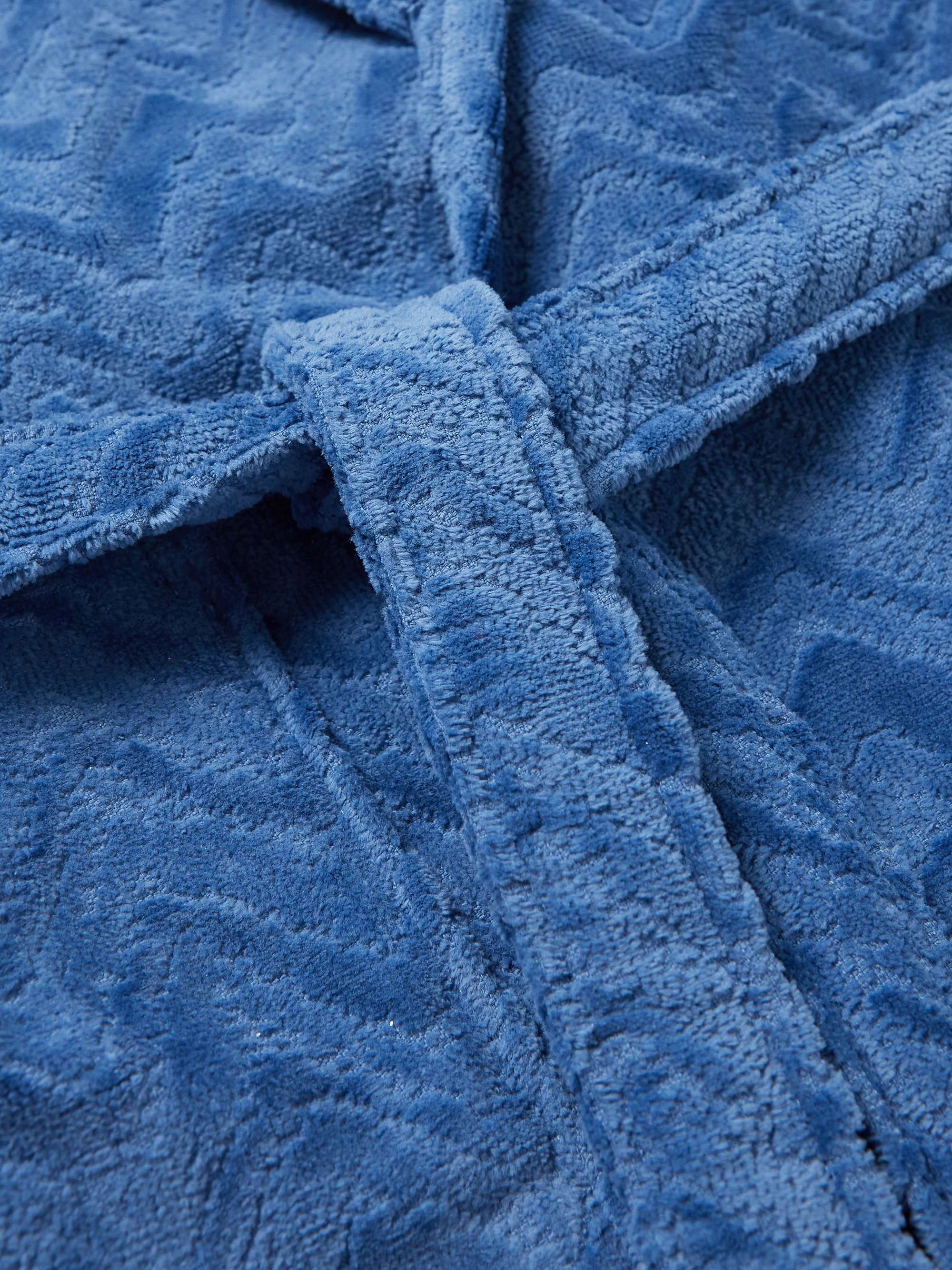 Rex Cotton-Terry Jacquard Hooded Robe view