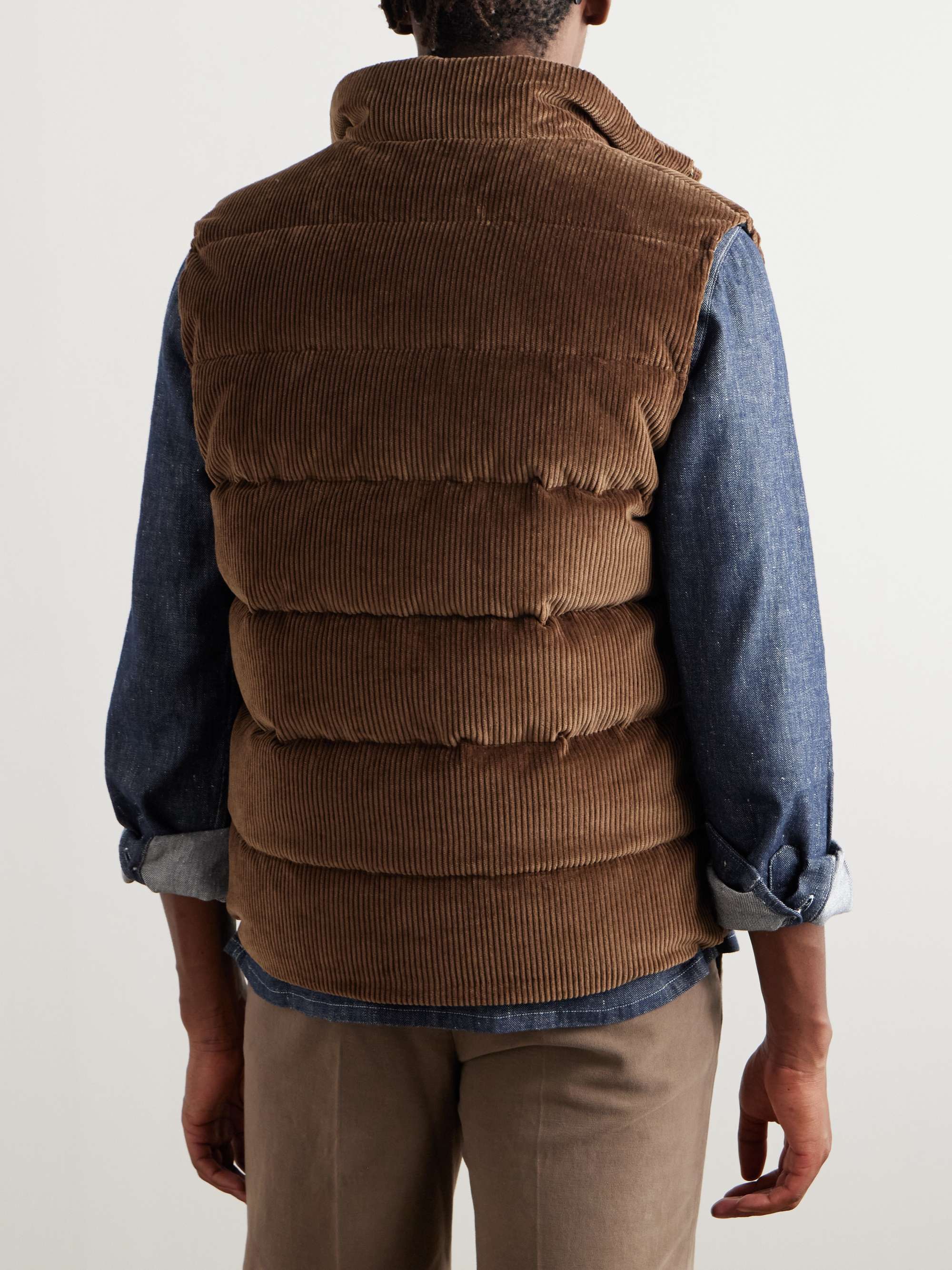 Montedoro Quilted Cotton-Corduroy Down Gilet view