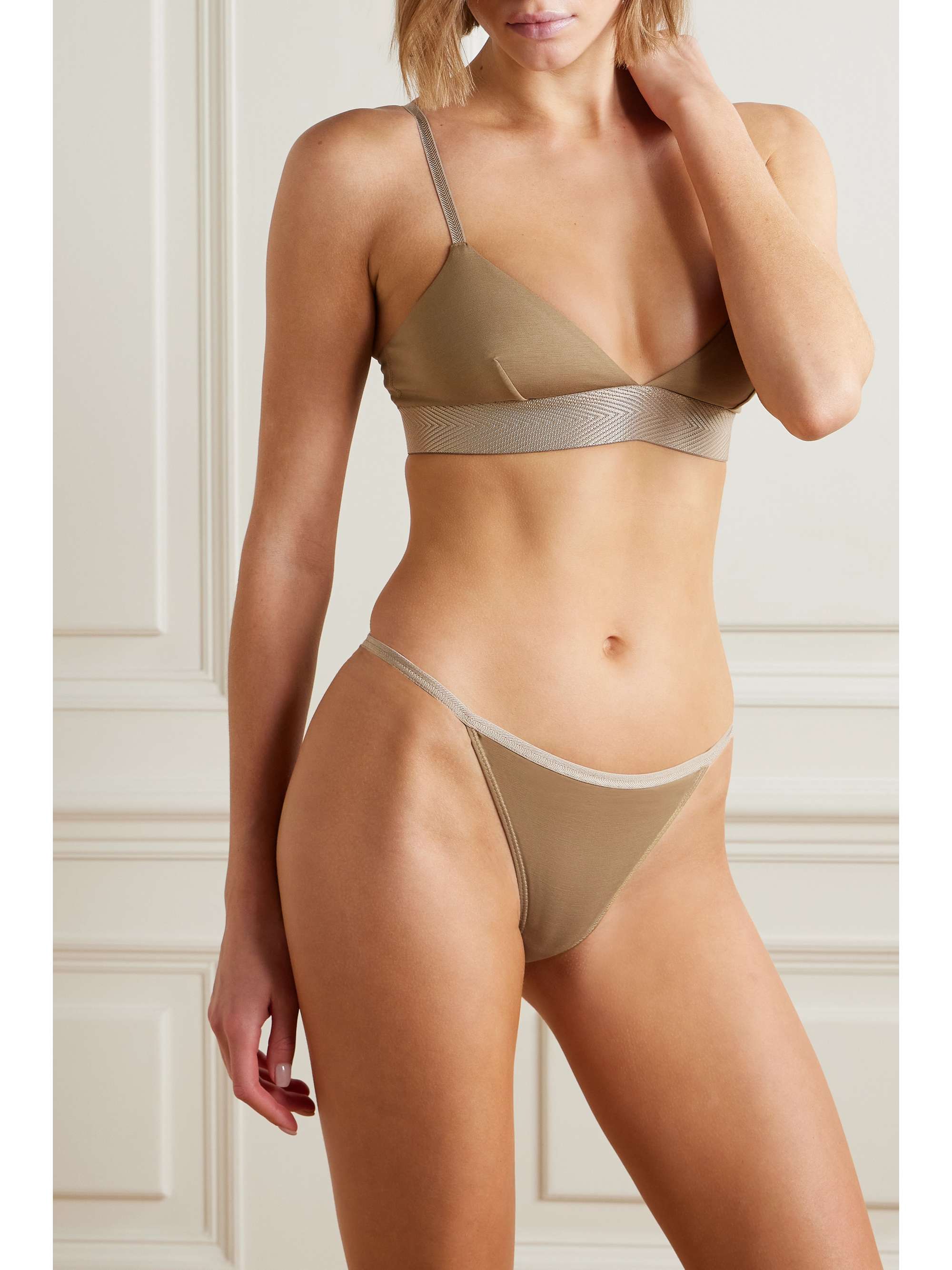 + NET SUSTAIN Tanga set of three stretch-TENCEL™ Lyocell briefs view
