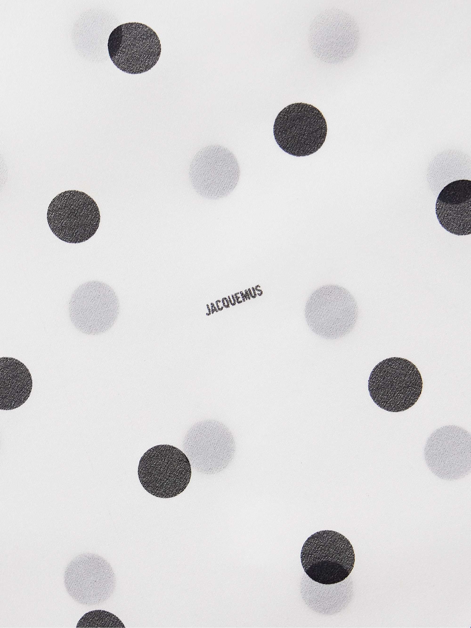 Rita draped gathered polka-dot crepe de chine maxi dress view