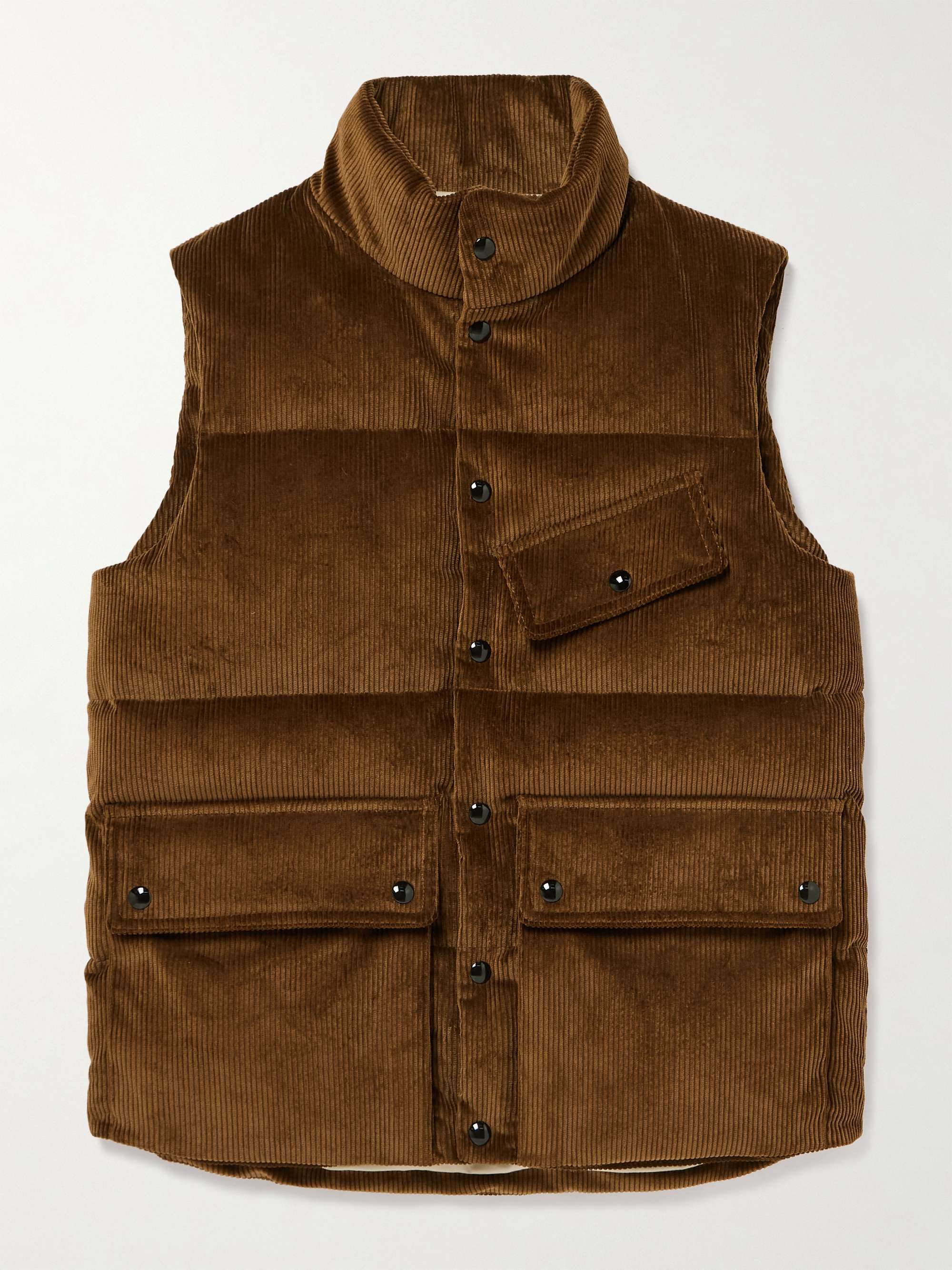 Quilted Cotton-Corduroy Down Gilet view