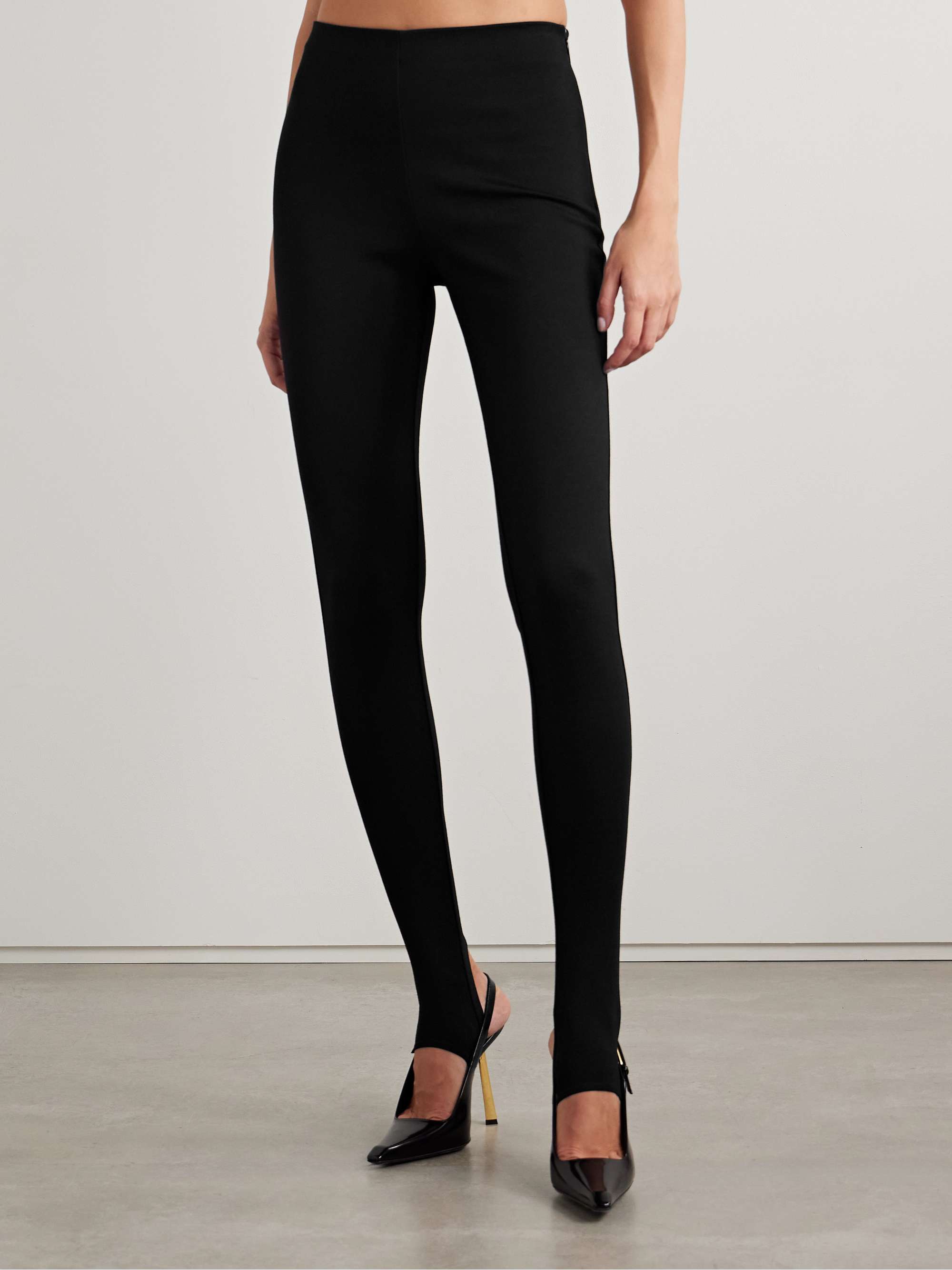 Jolie wool-blend stirrup leggings view