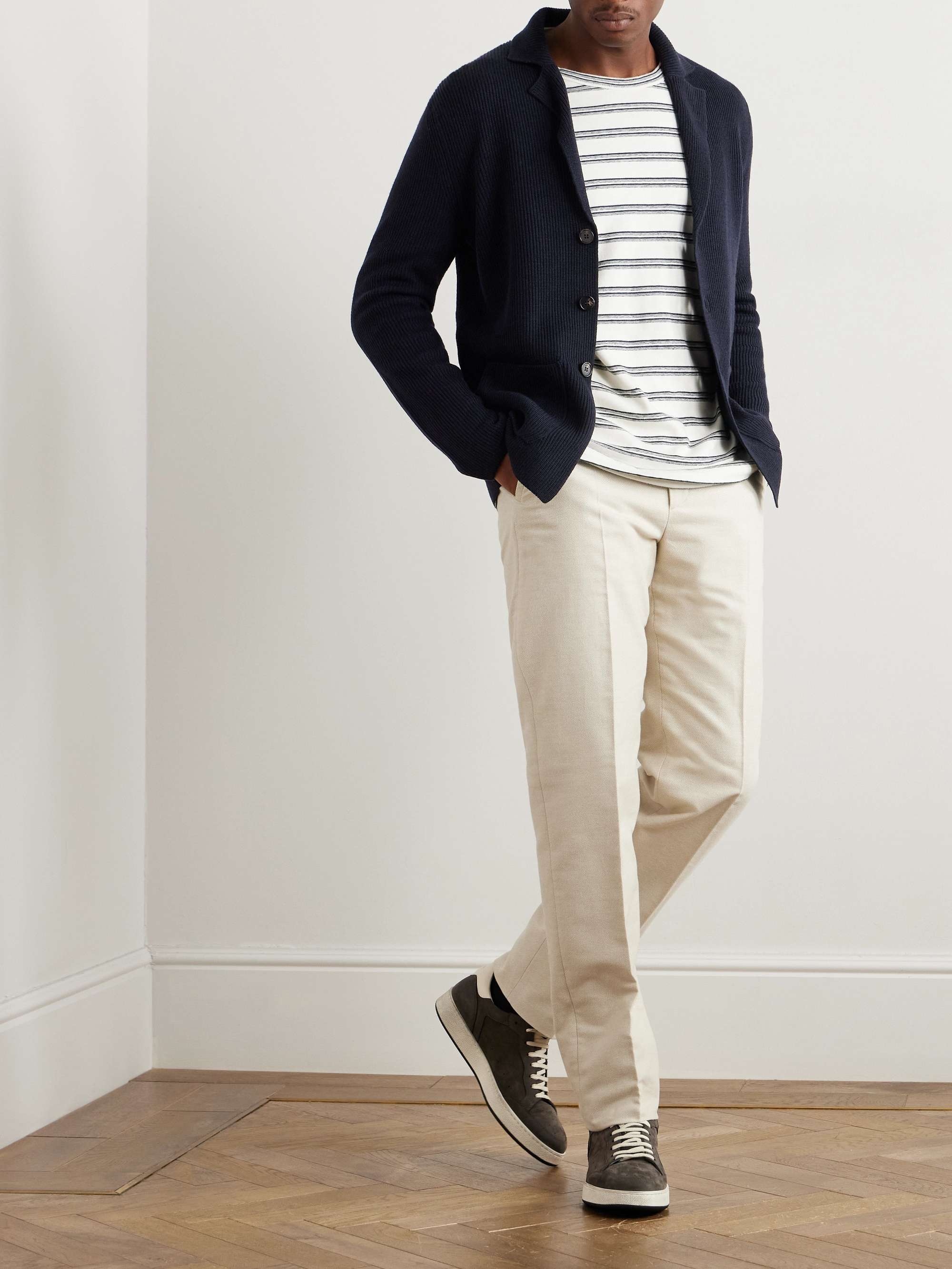 Zanone Ribbed Virgin Wool Blazer view