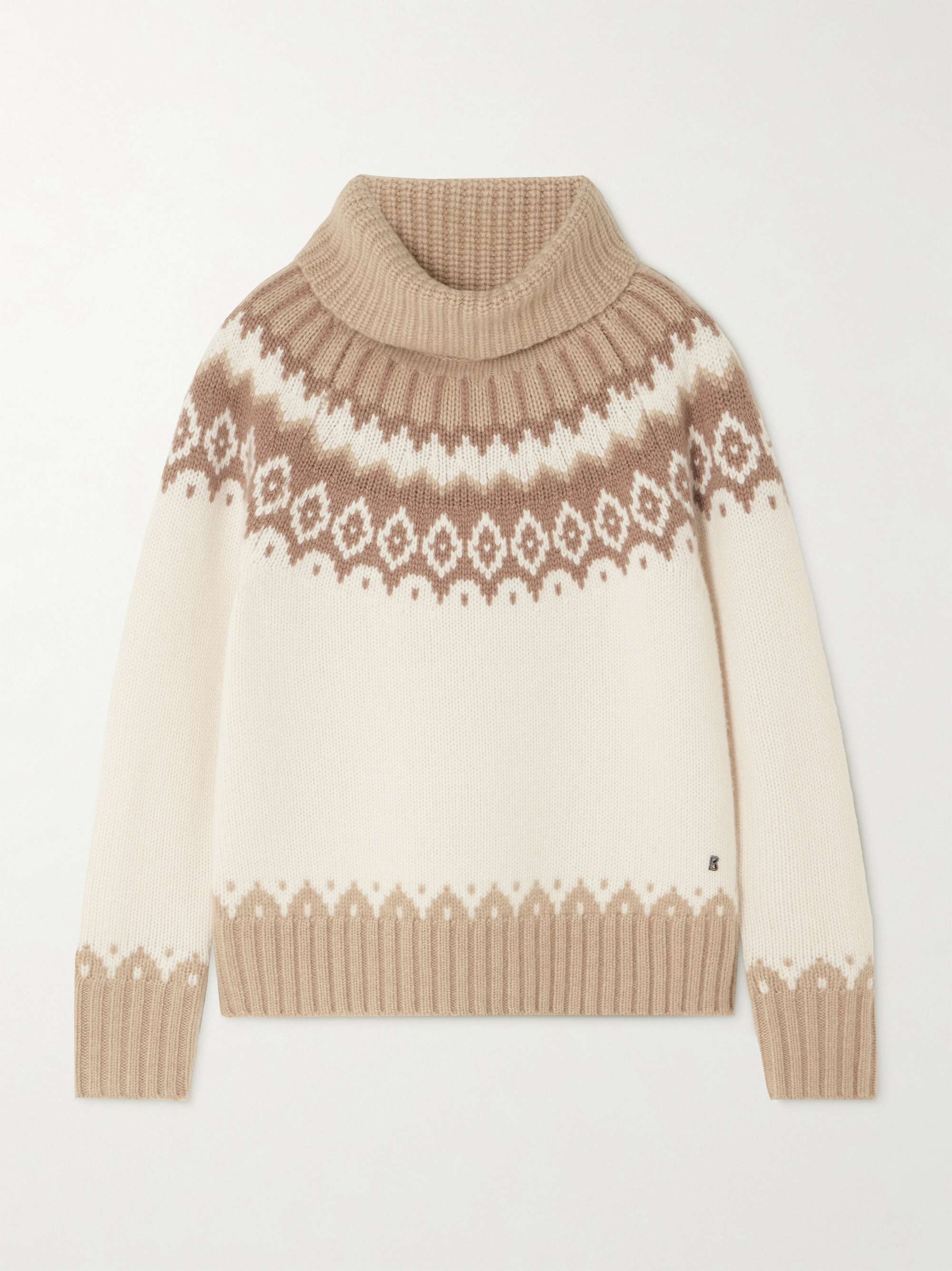 Ingrid Fair Isle cashmere turtleneck sweater view