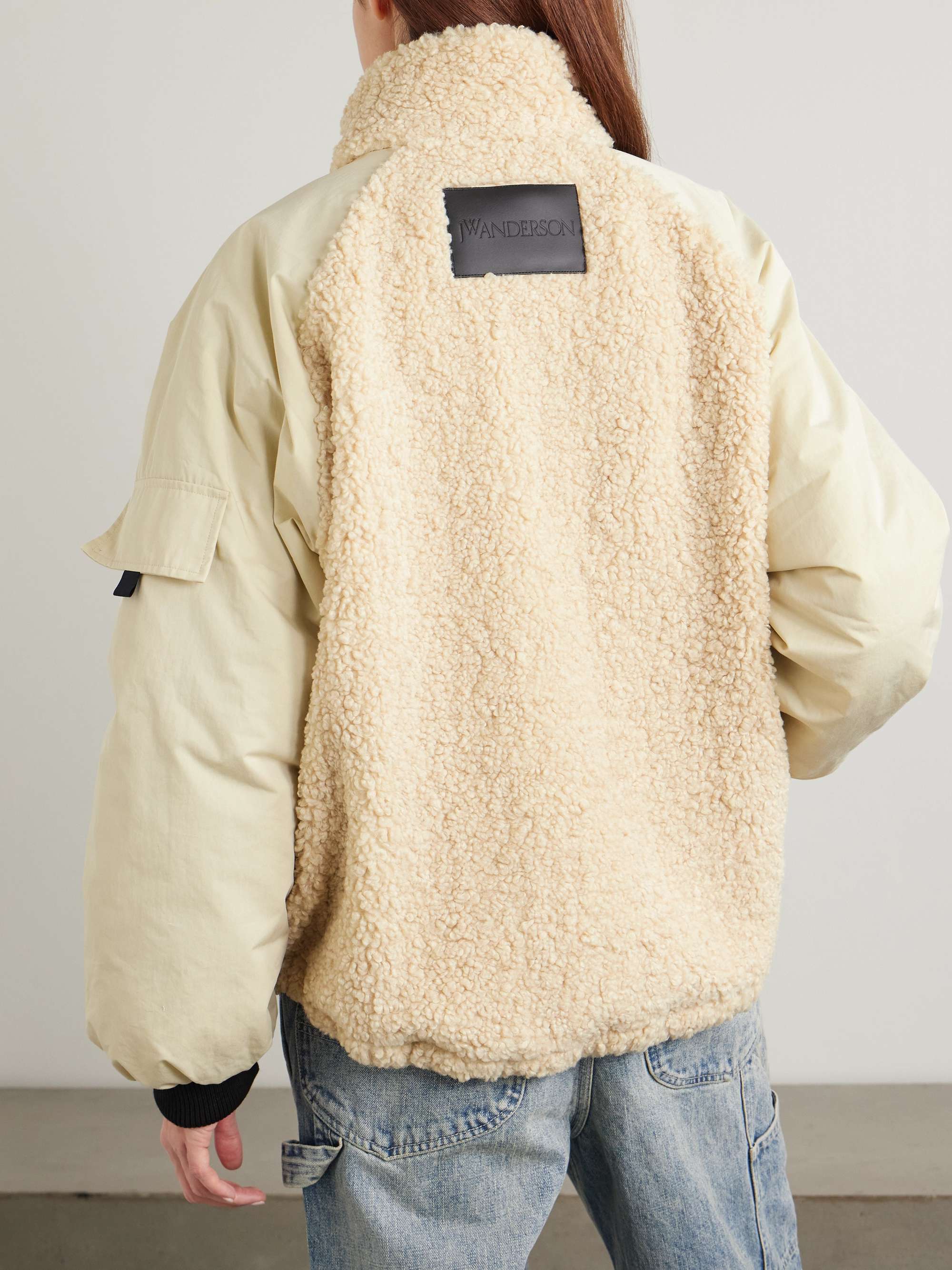 Shell and fleece jacket view