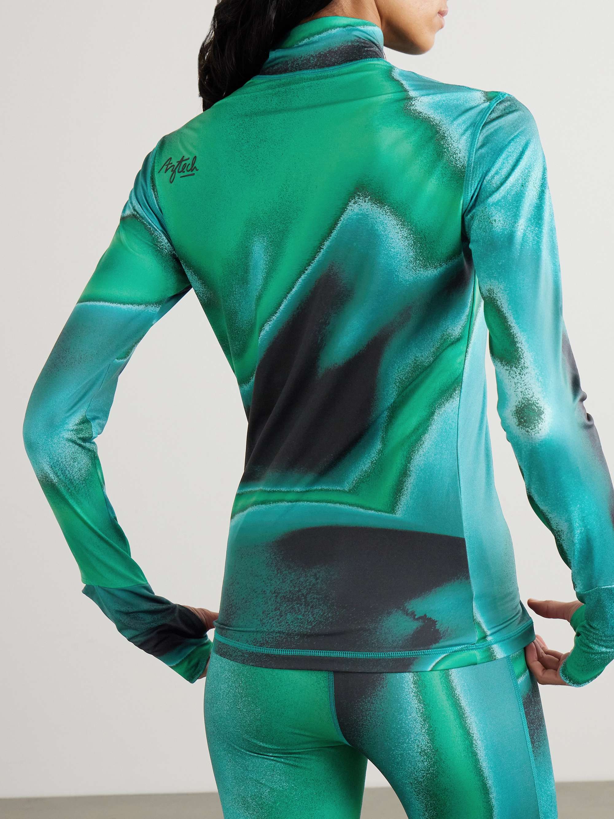 Next to Skin printed stretch-jersey turtleneck base layer view