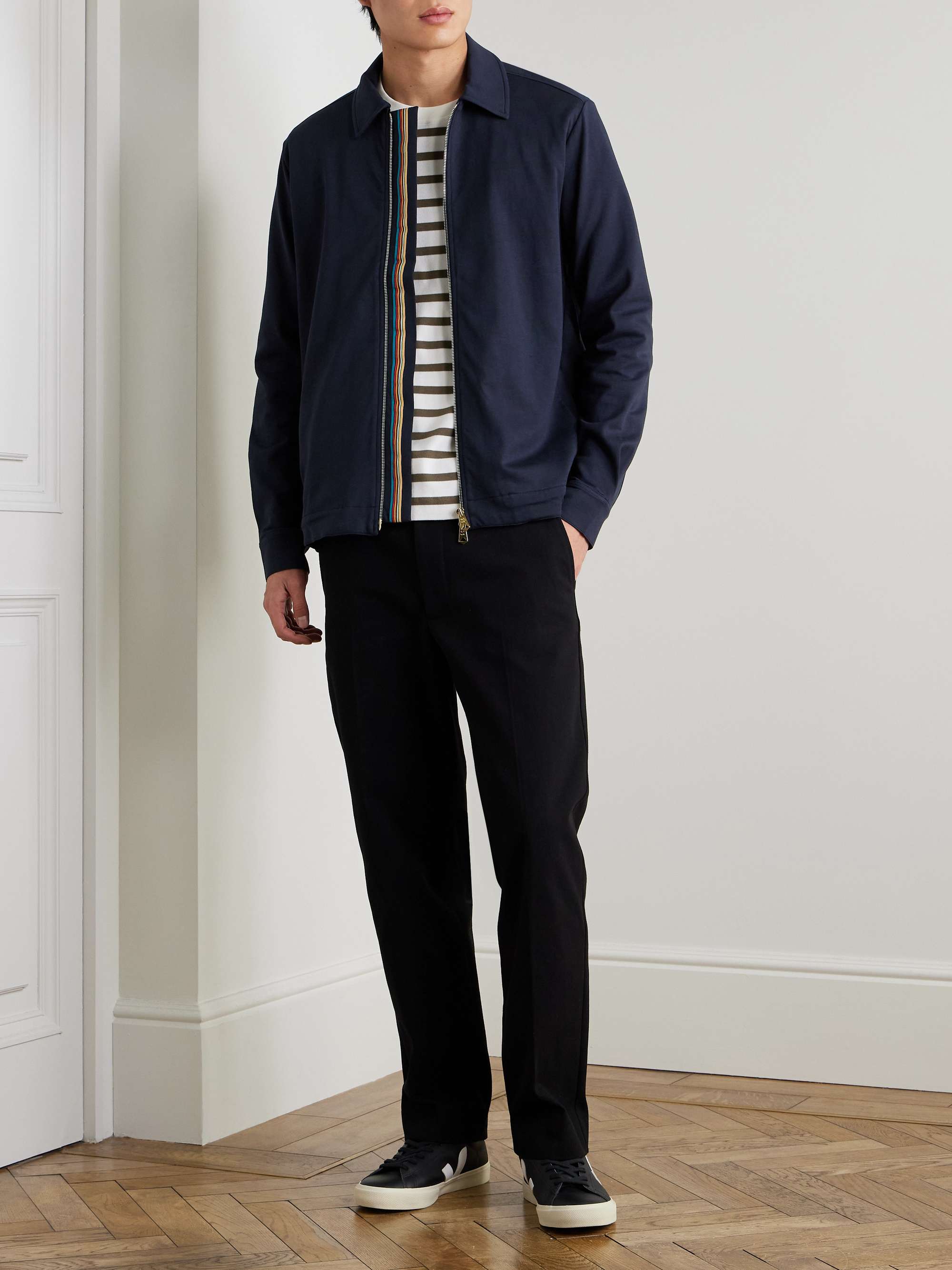 Cotton-Blend Jersey Overshirt view