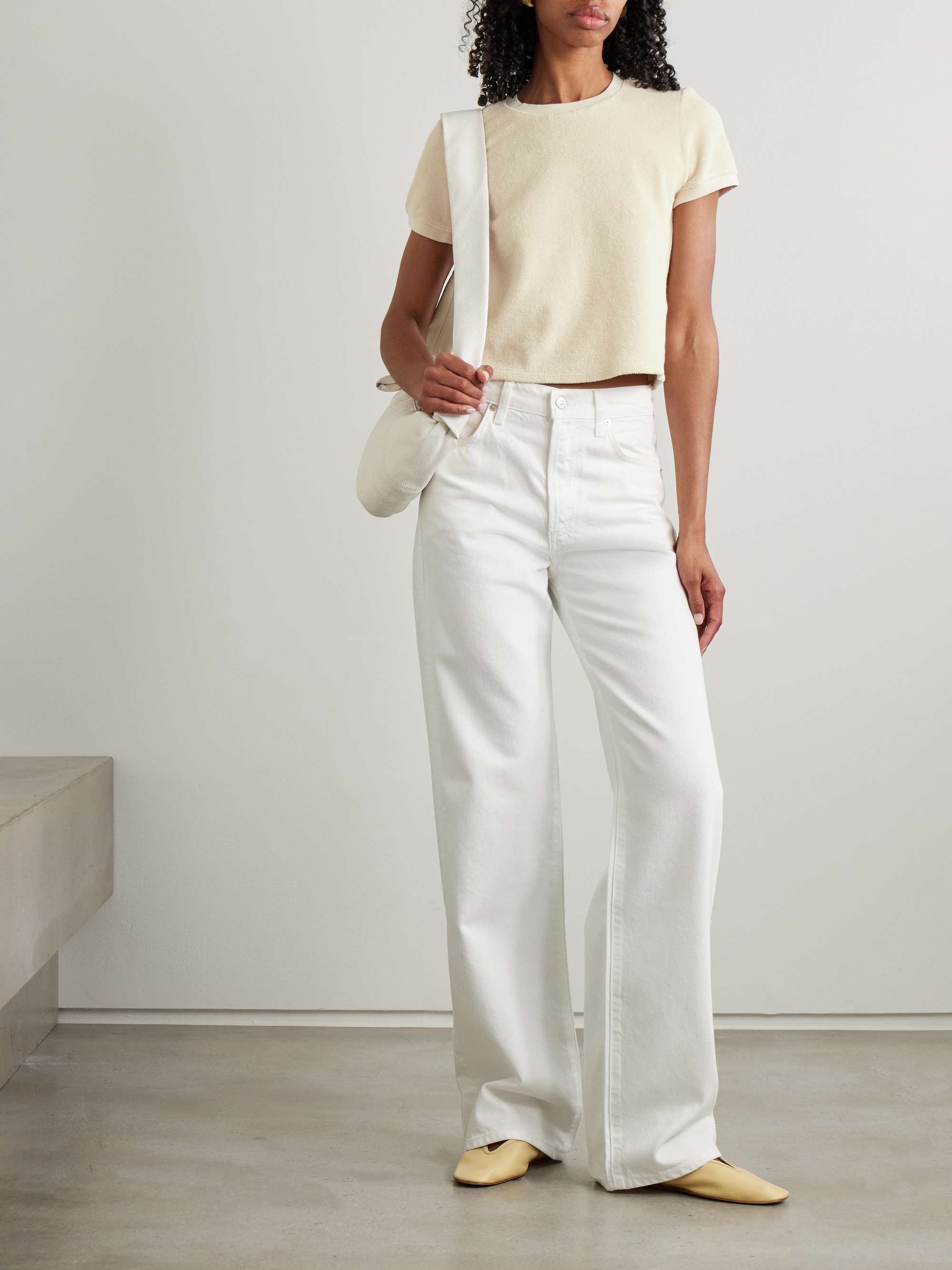 Carpi cotton-blend terry T-shirt view