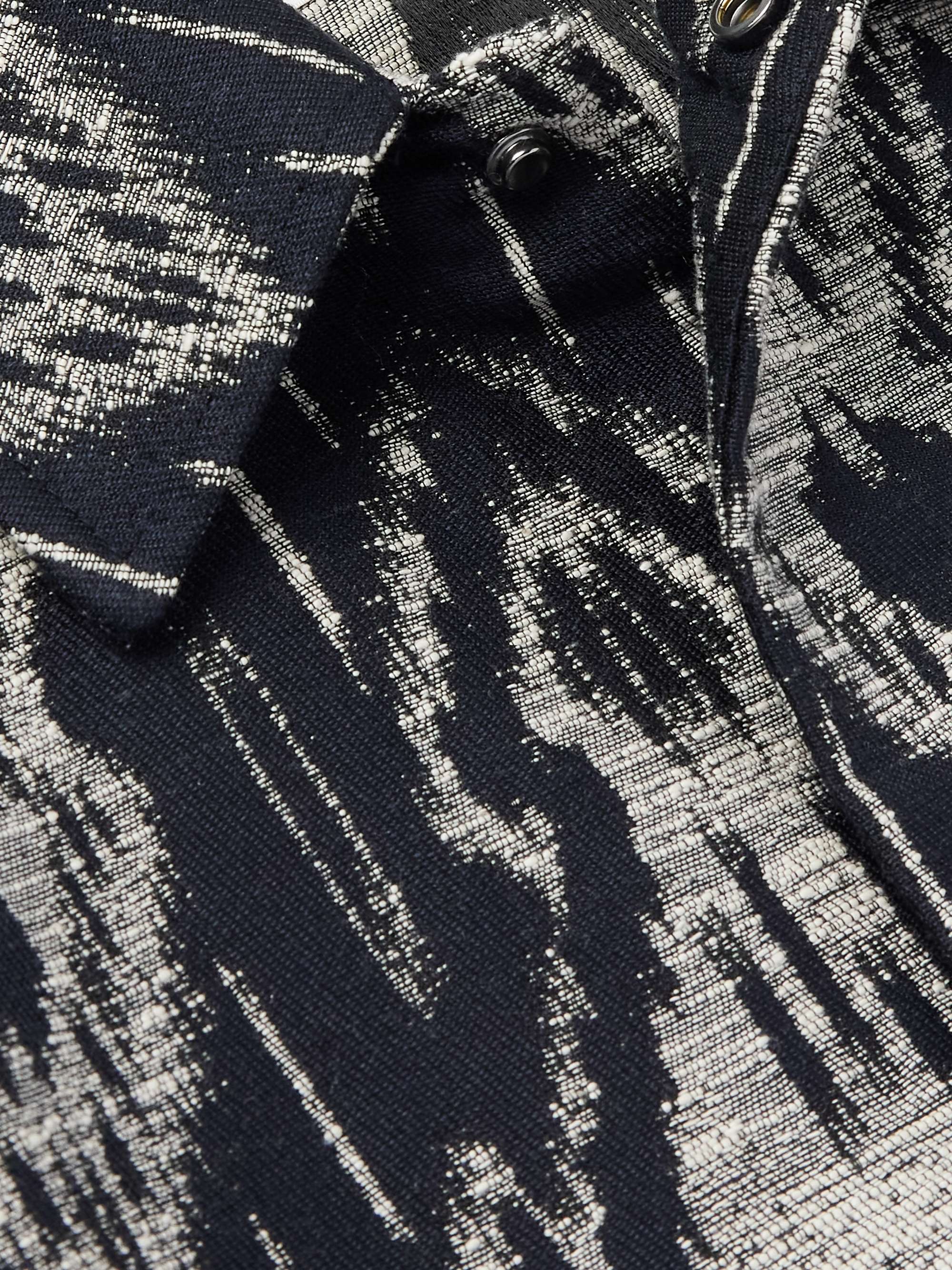 Twill-Jacquard Overshirt view