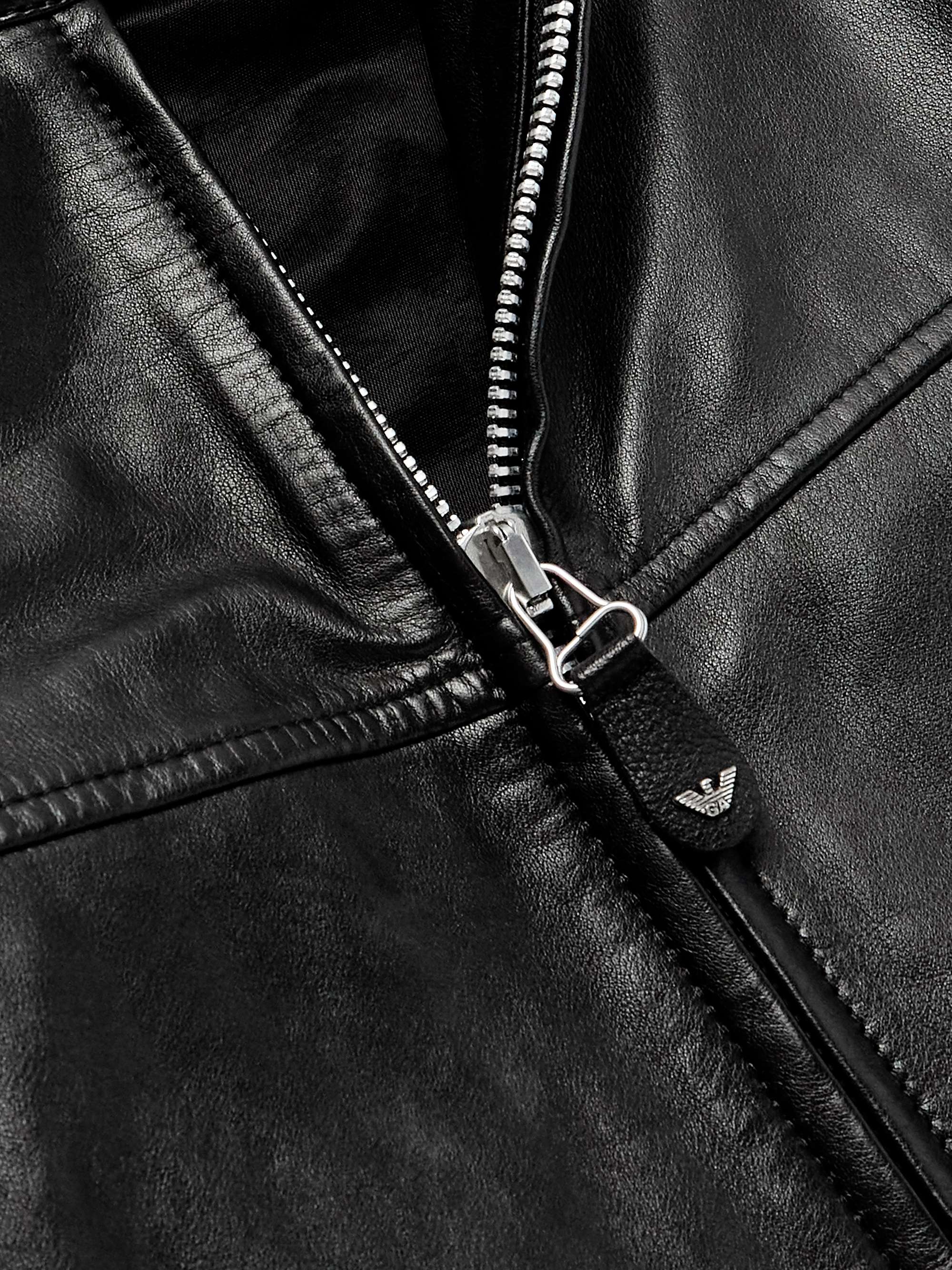 + Emporio Armani Grande Trix Leather Jacket view