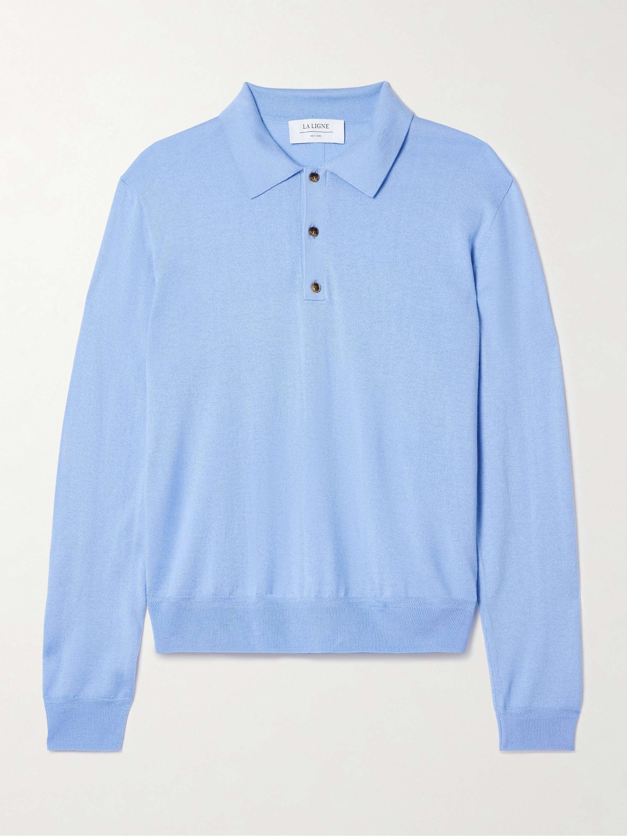Ben oversized silk, wool and cashmere-blend polo sweater view