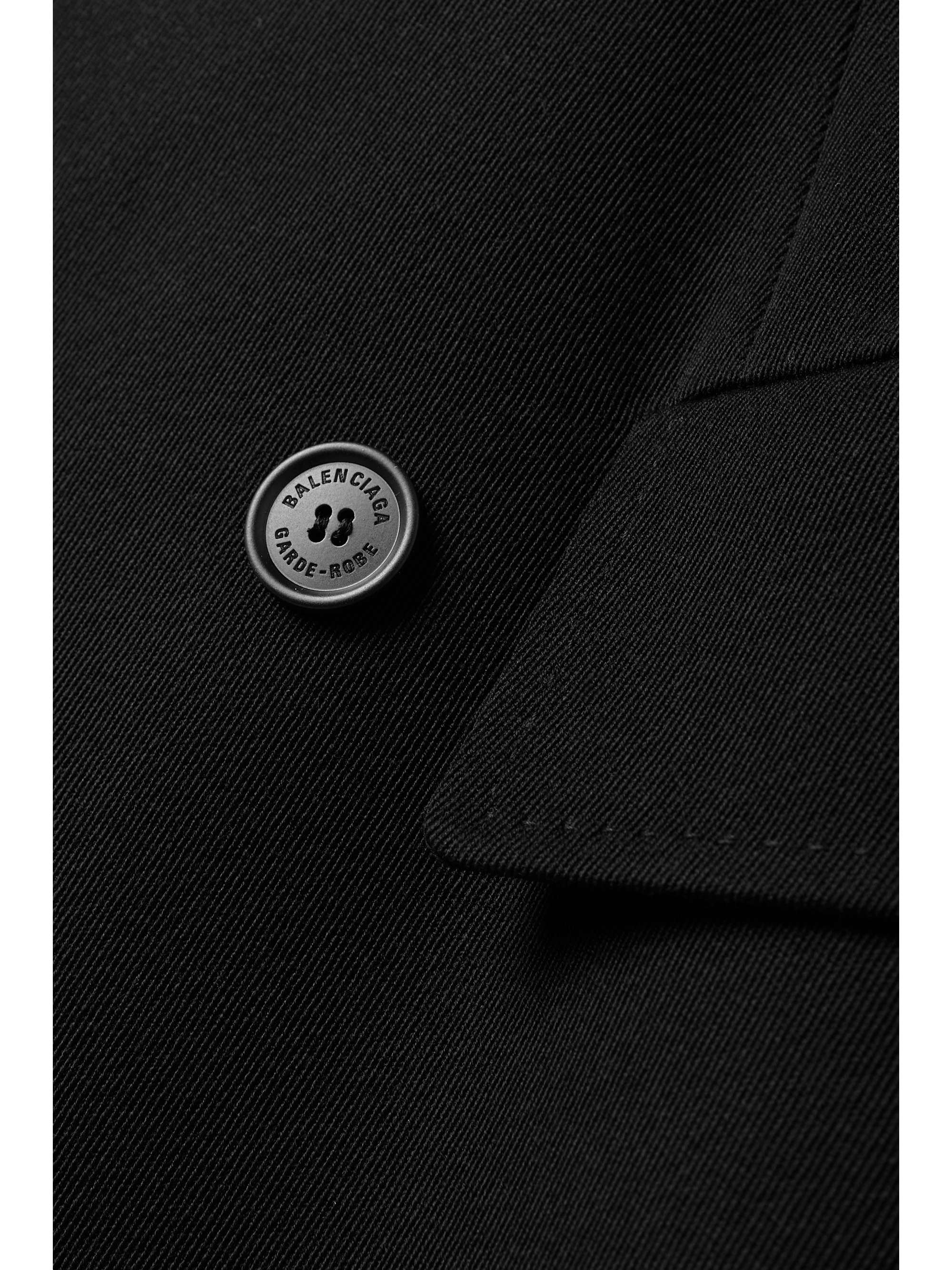 Hourglass double-breasted wool-twill coat view