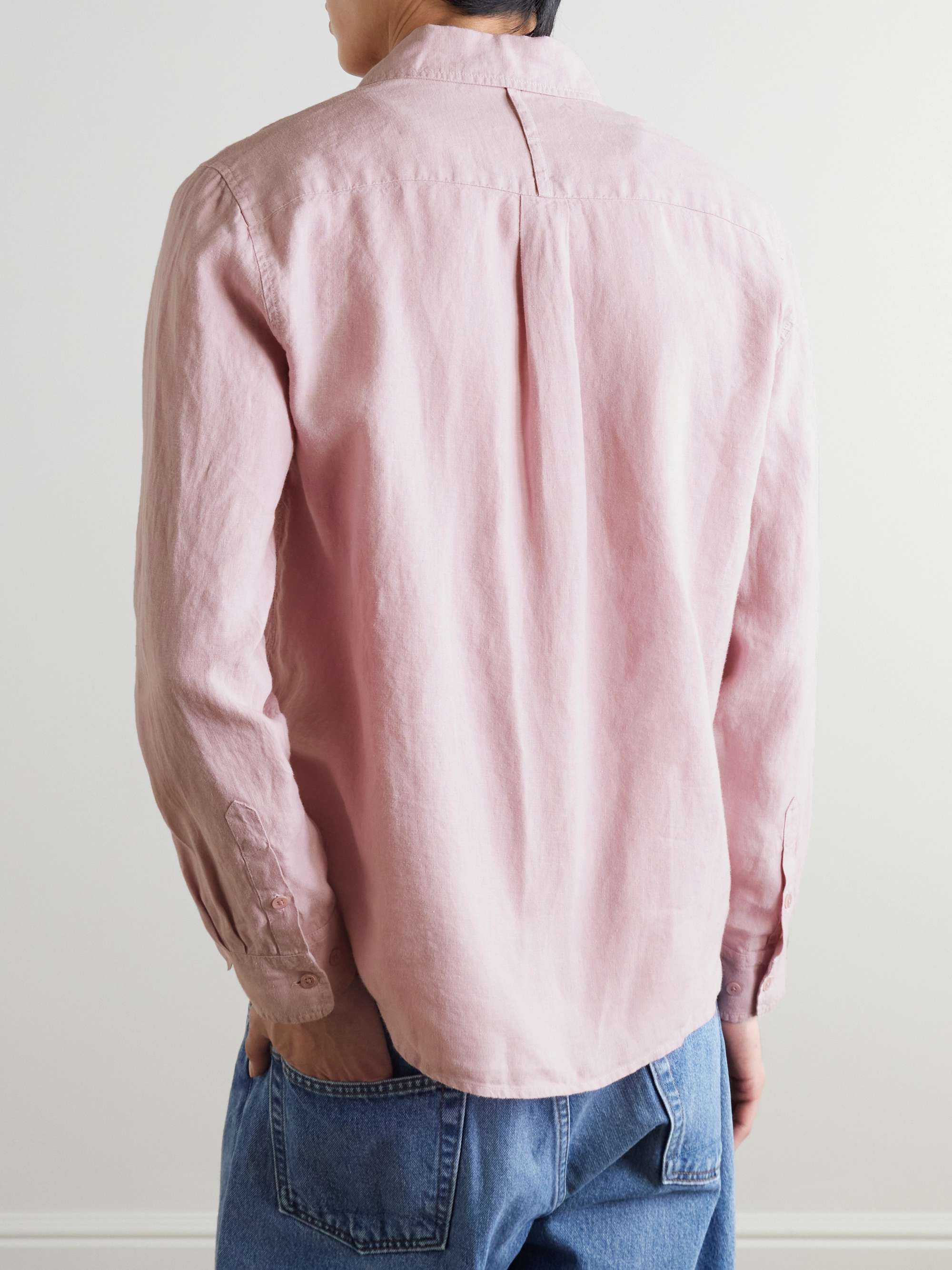 Garment-Dyed Linen Shirt view