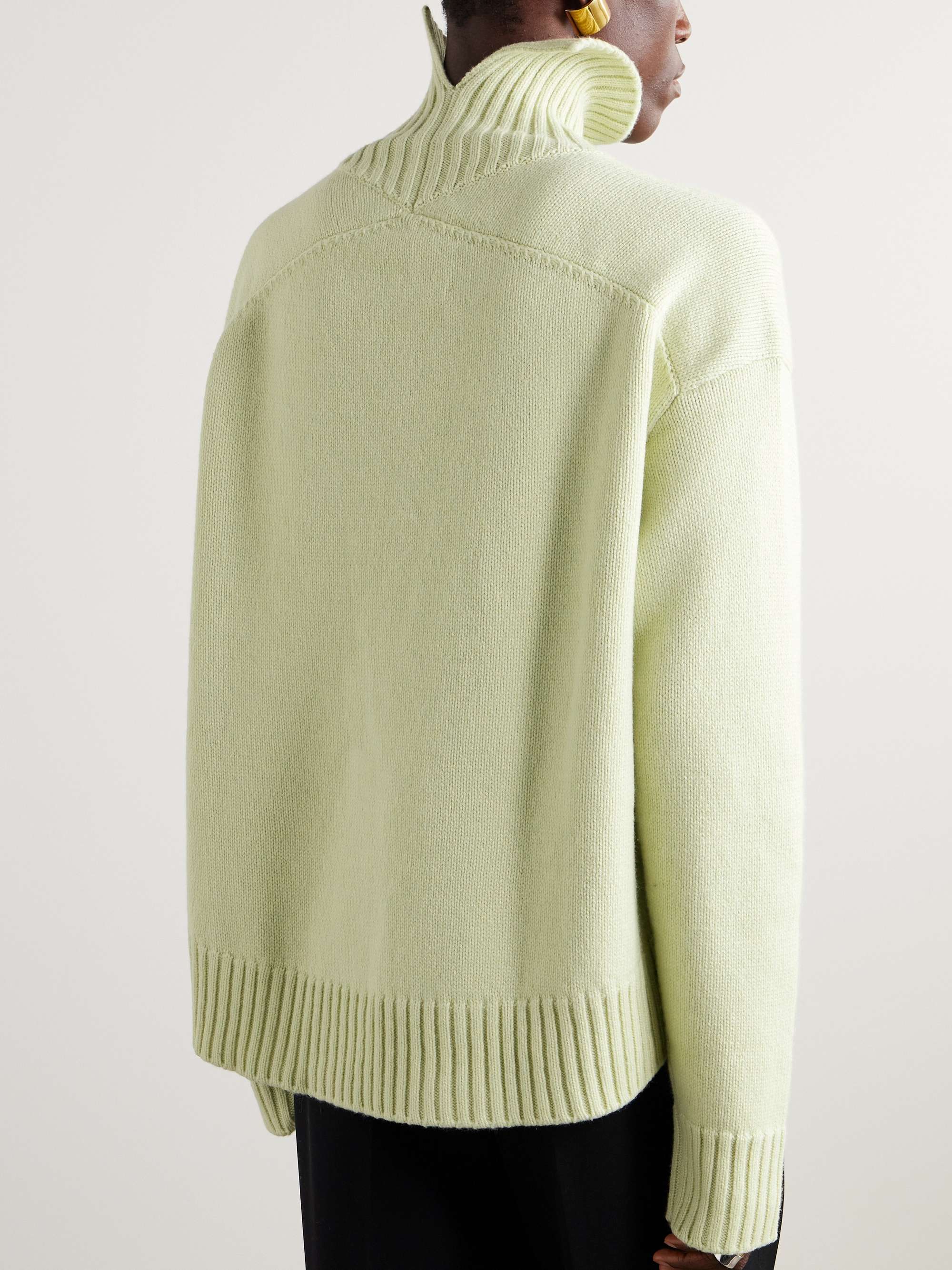 Cashmere-blend turtleneck sweater view