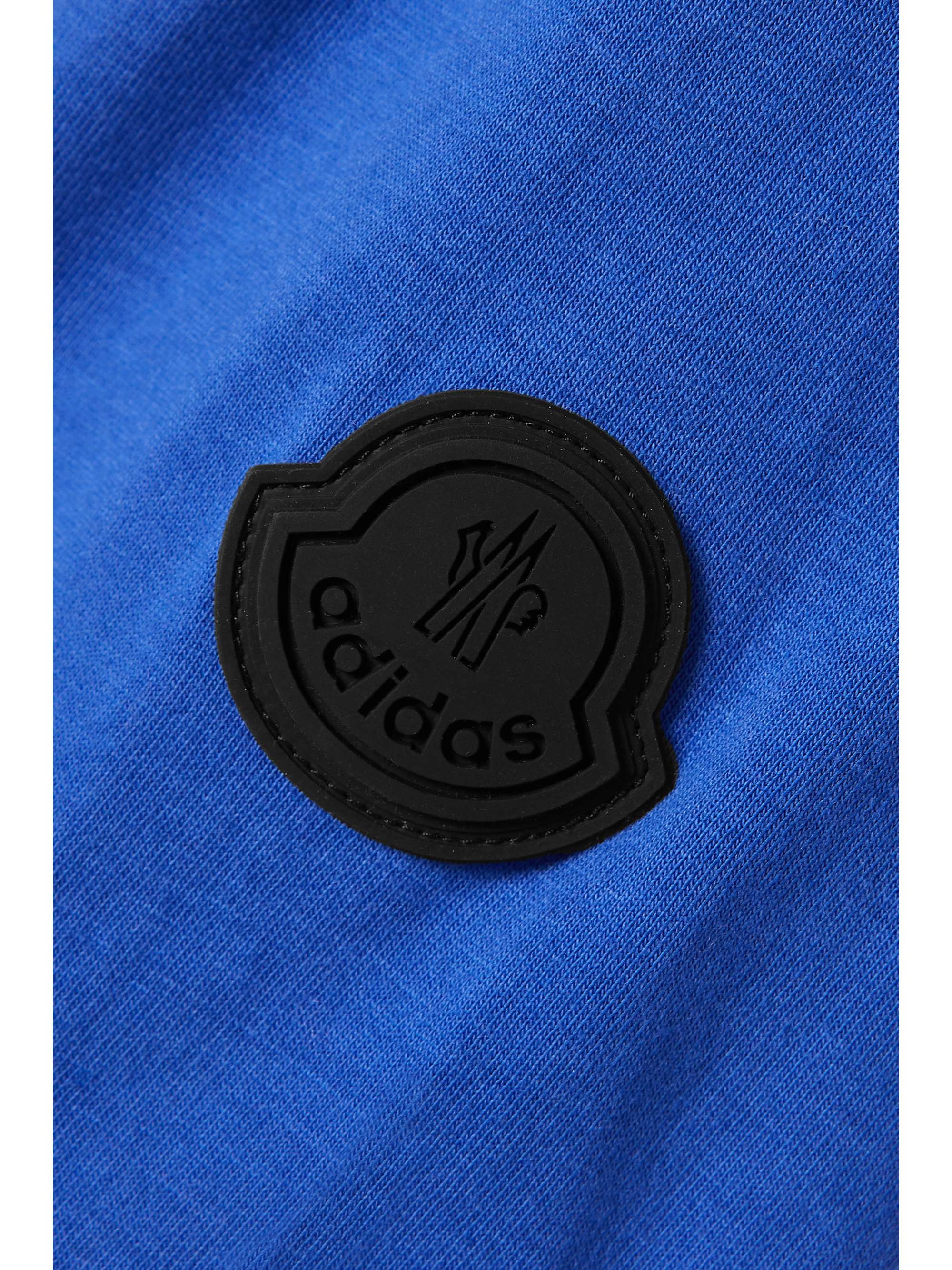 + adidas Originals two-tone striped cotton-jersey top view