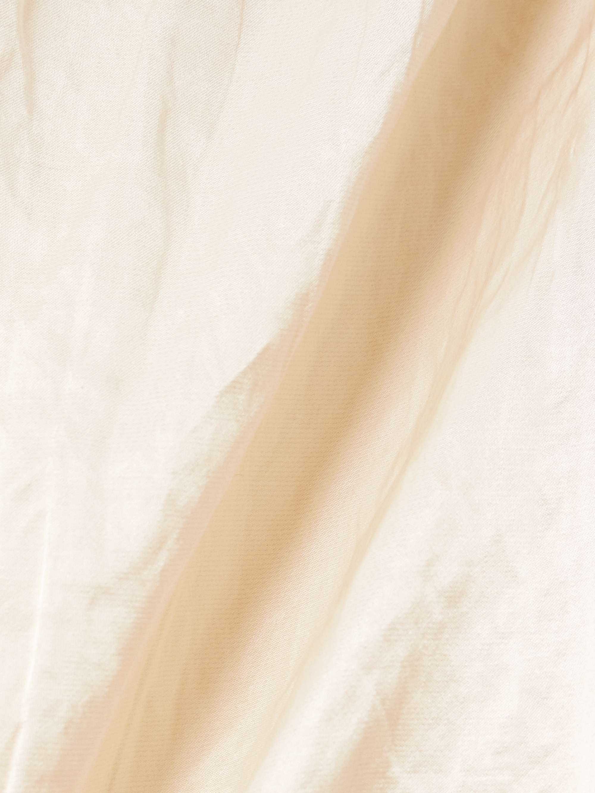 Crinkled cotton-blend midi dress view