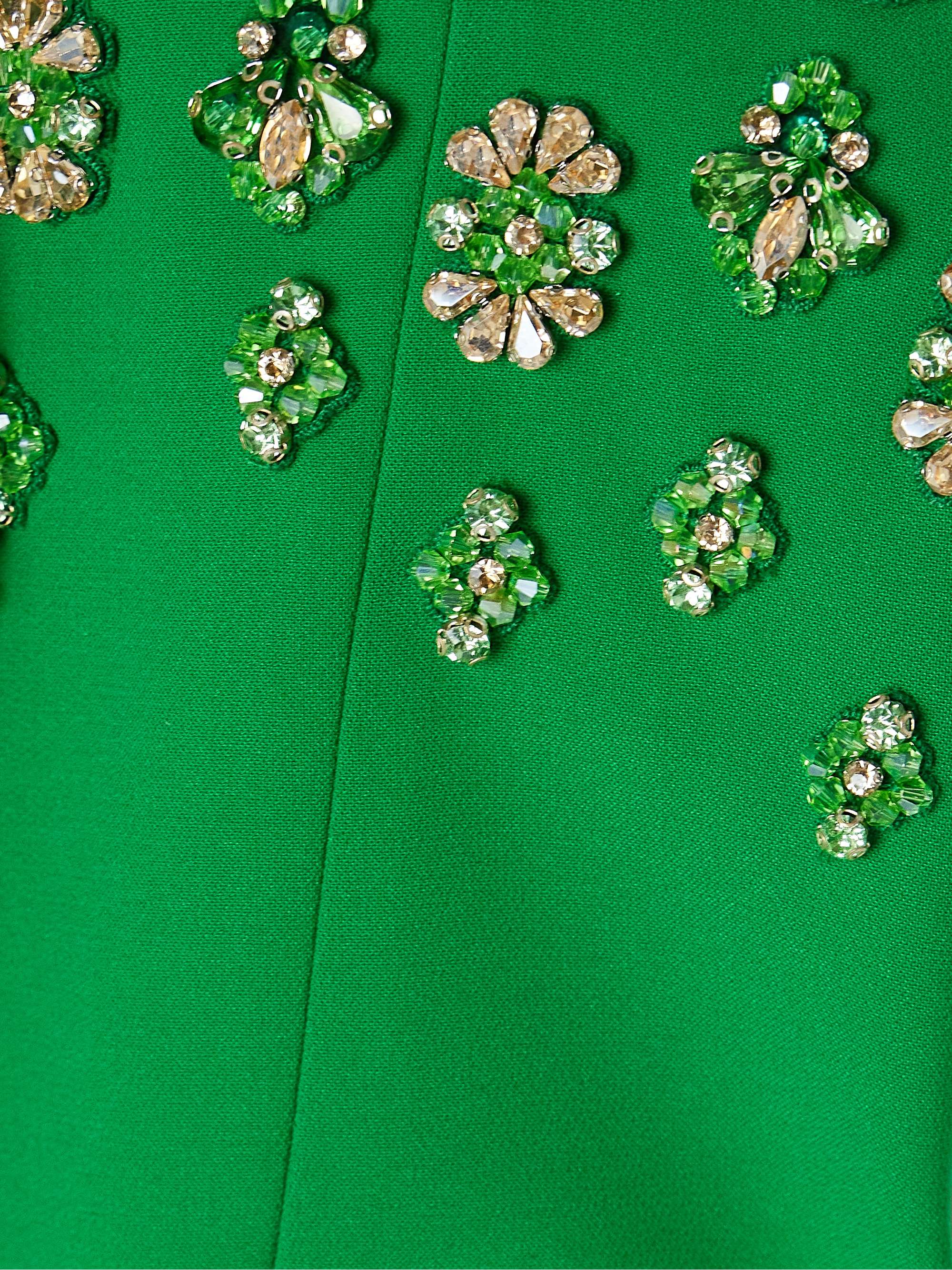 Heather crystal-embellished crepe gown view
