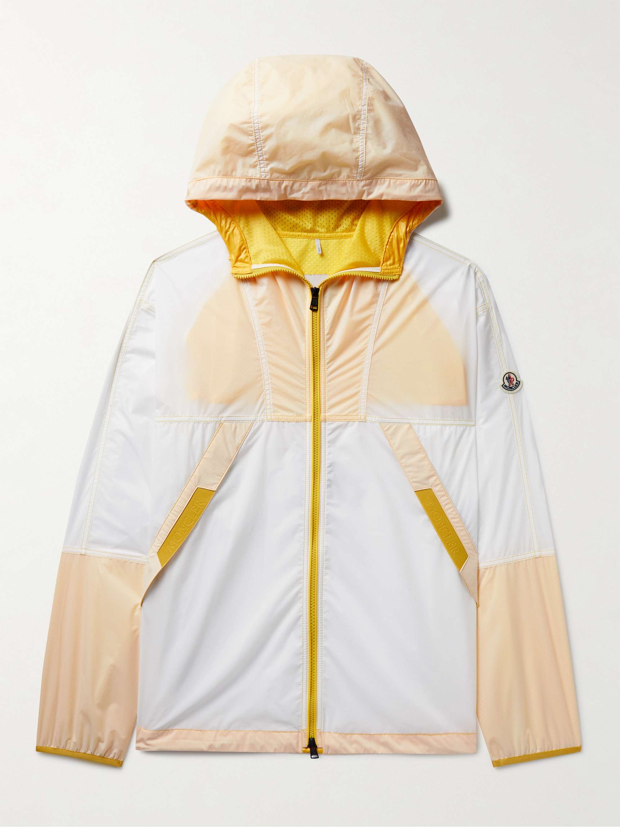 Doi Logo-Appliquéd Webbing-Trimmed Nylon Hooded Jacket view