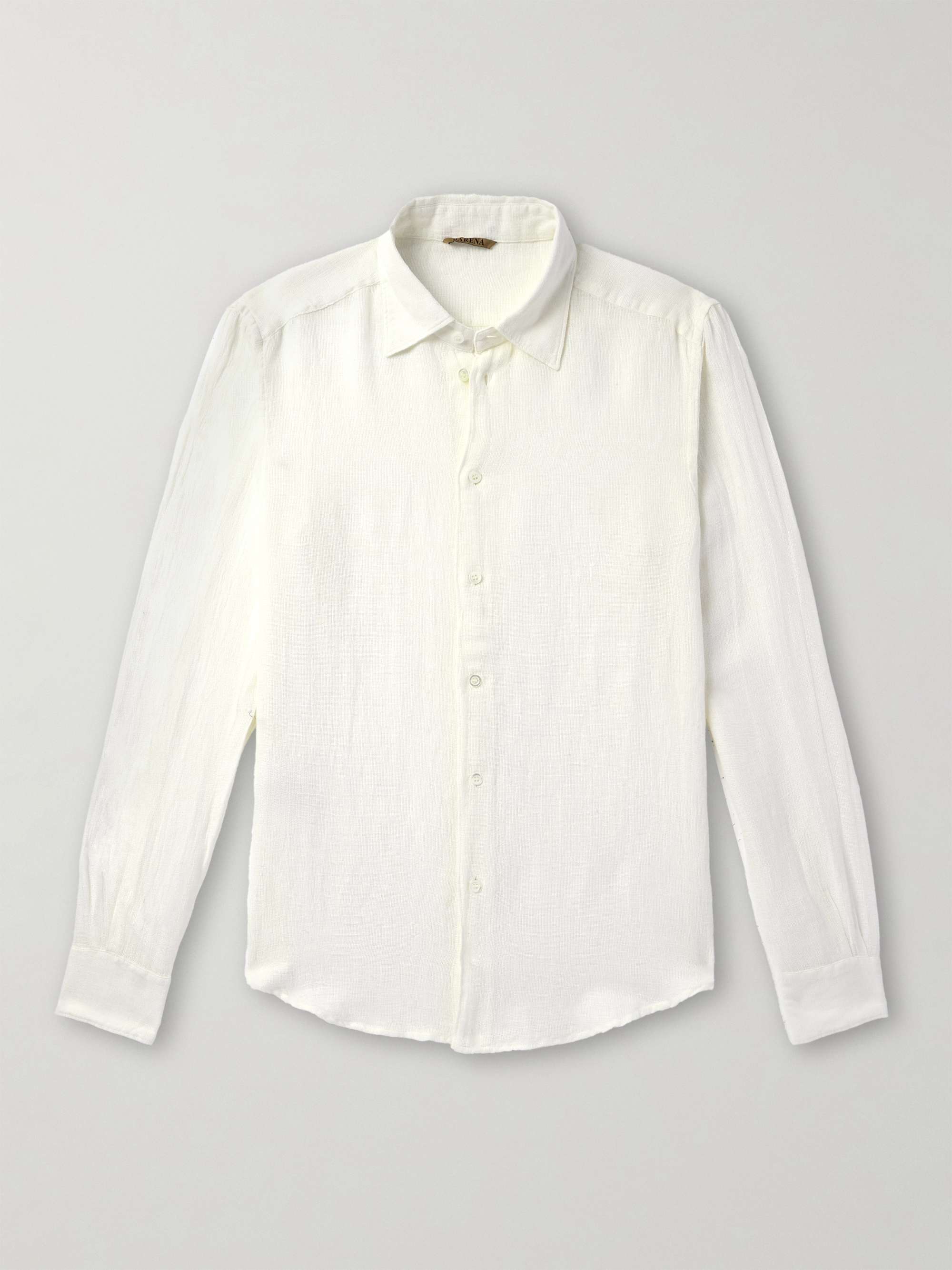 Cotton and Linen-Blend Gauze Shirt view